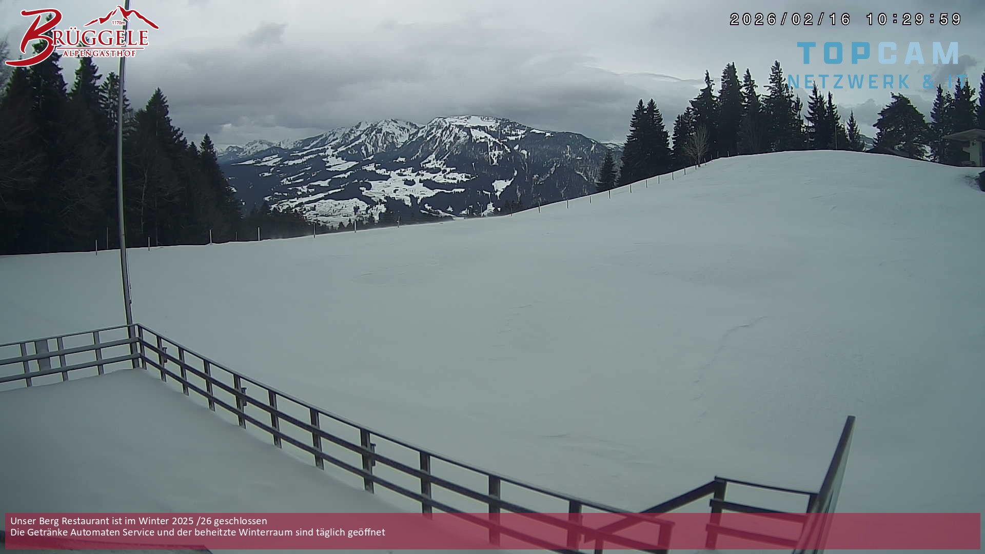 Archiv Foto Webcam Alberschwende, Alpengasthof Brüggele