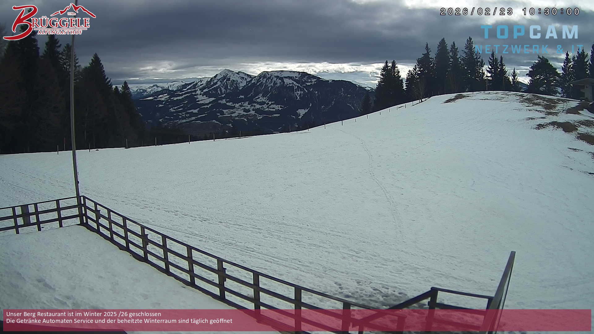 Archiv Foto Webcam Alberschwende, Alpengasthof Brüggele