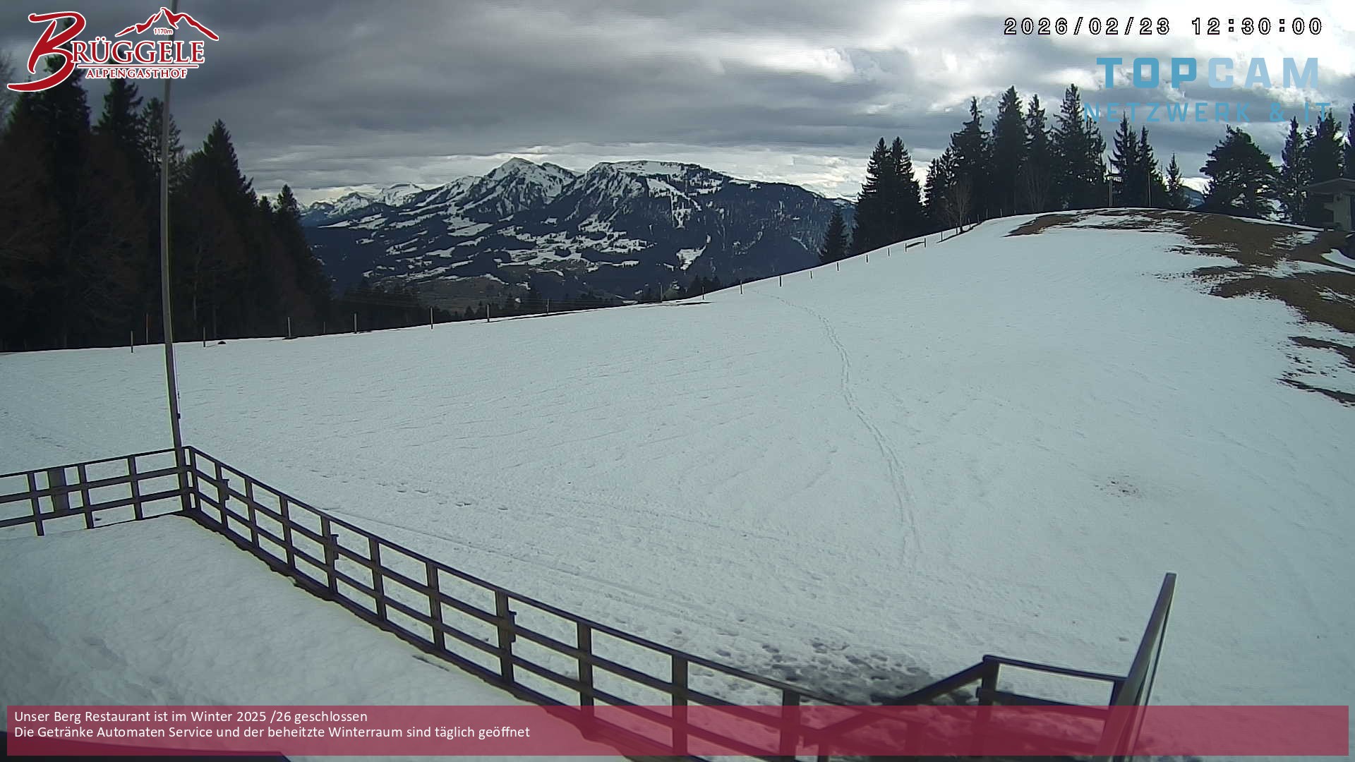 Archiv Foto Webcam Alberschwende, Alpengasthof Brüggele