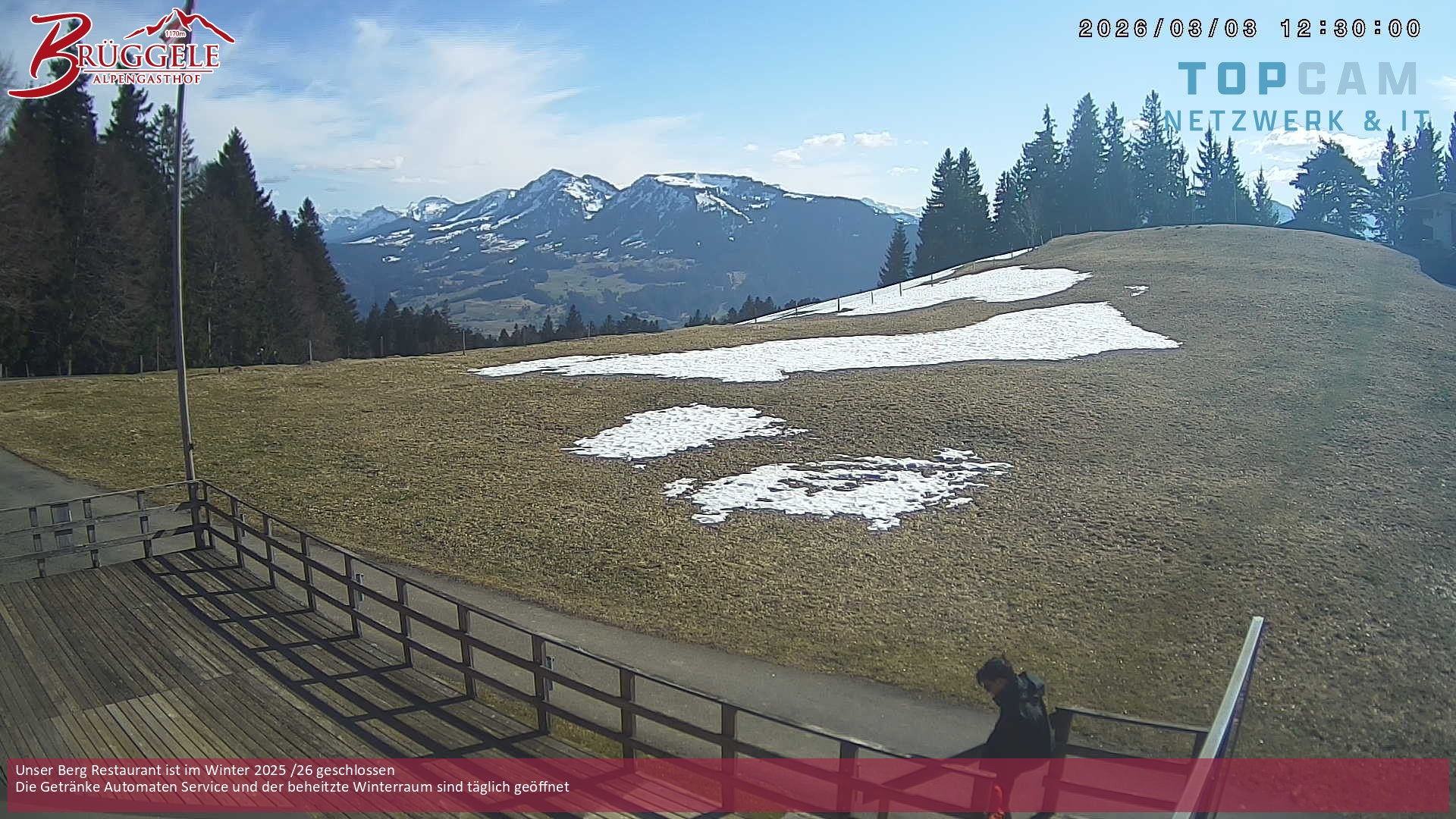 Archiv Foto Webcam Alberschwende, Alpengasthof Brüggele