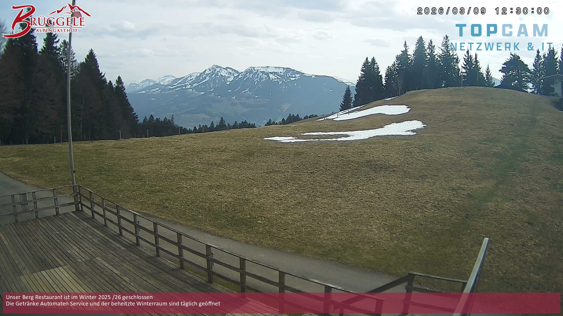 Archiv Foto Webcam Alberschwende, Alpengasthof Brüggele