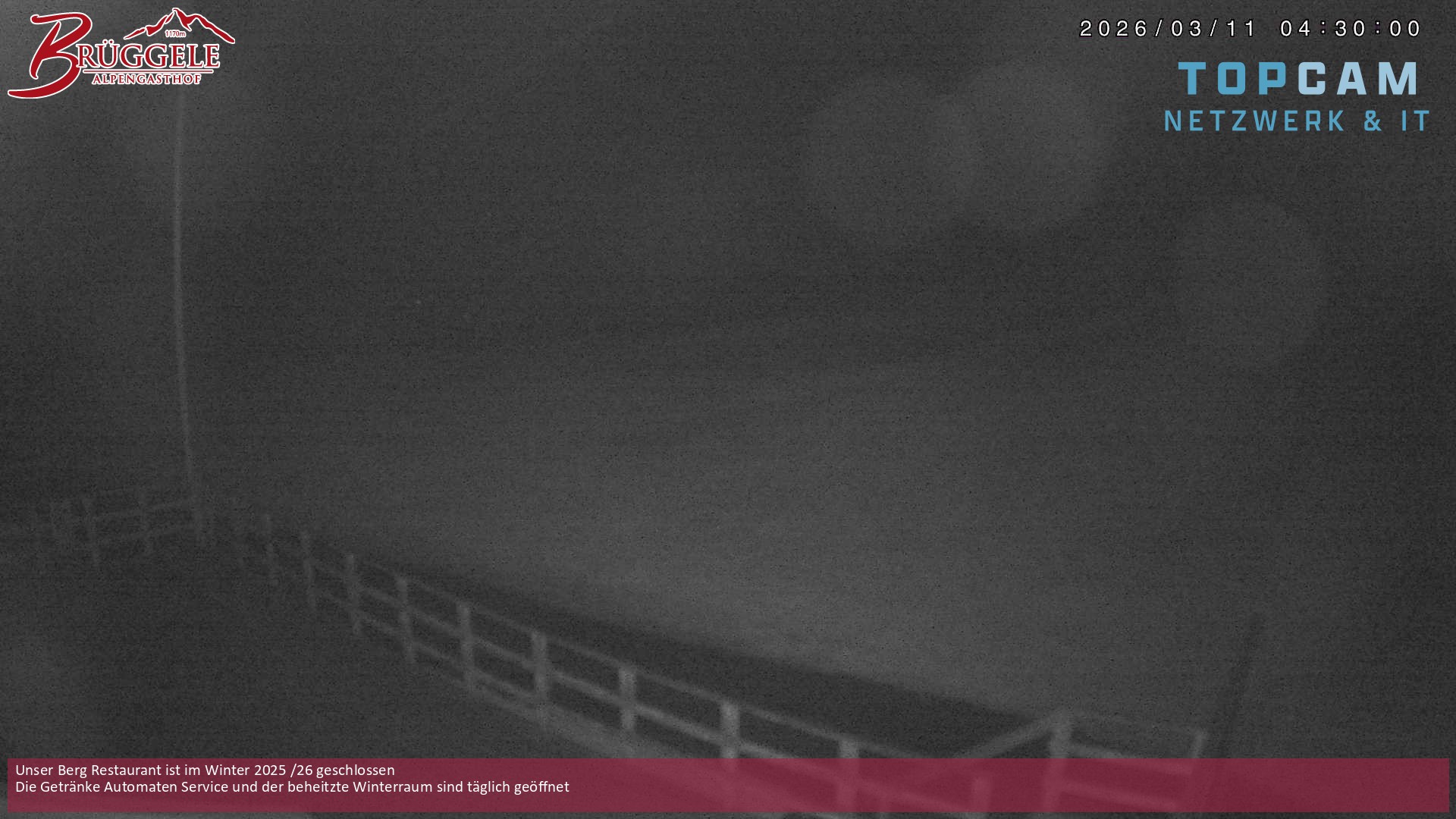 Archiv Foto Webcam Alberschwende, Alpengasthof Brüggele