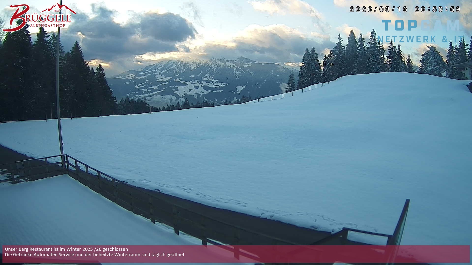 Archiv Foto Webcam Alberschwende, Alpengasthof Brüggele