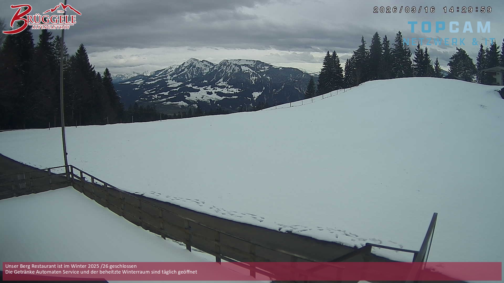 Archiv Foto Webcam Alberschwende, Alpengasthof Brüggele