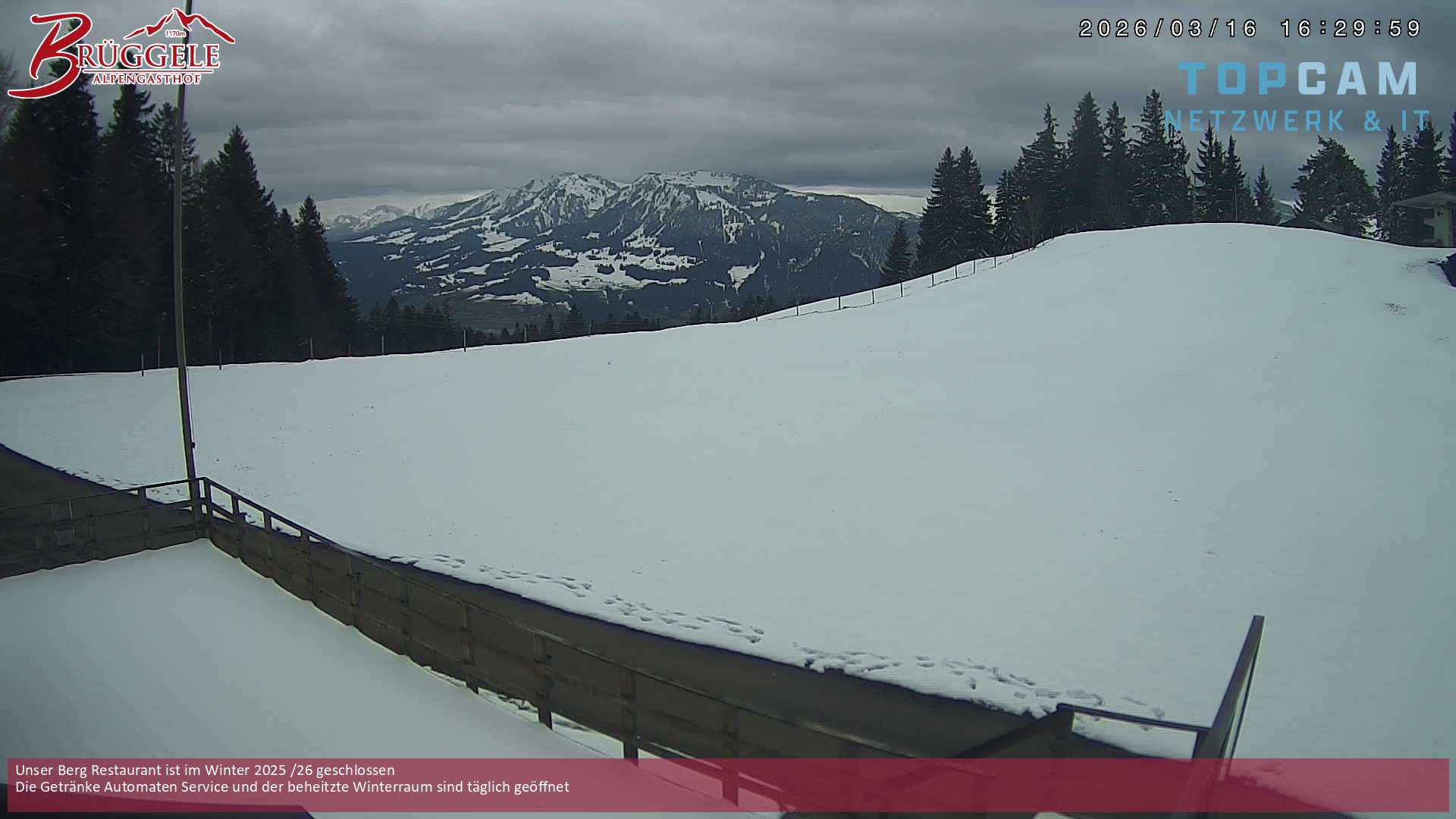 Archiv Foto Webcam Alberschwende, Alpengasthof Brüggele