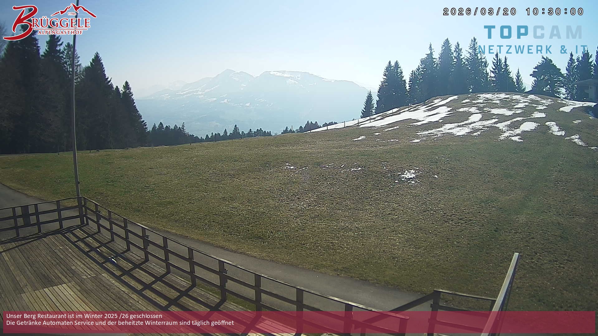 Archiv Foto Webcam Alberschwende, Alpengasthof Brüggele