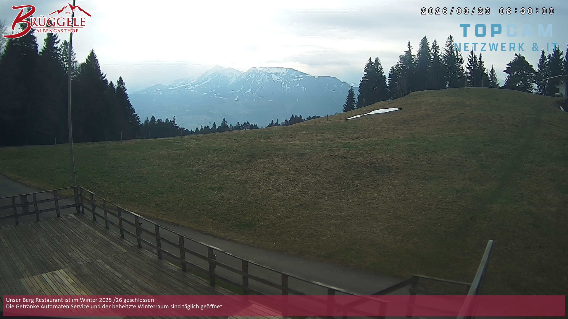 Archiv Foto Webcam Alberschwende, Alpengasthof Brüggele
