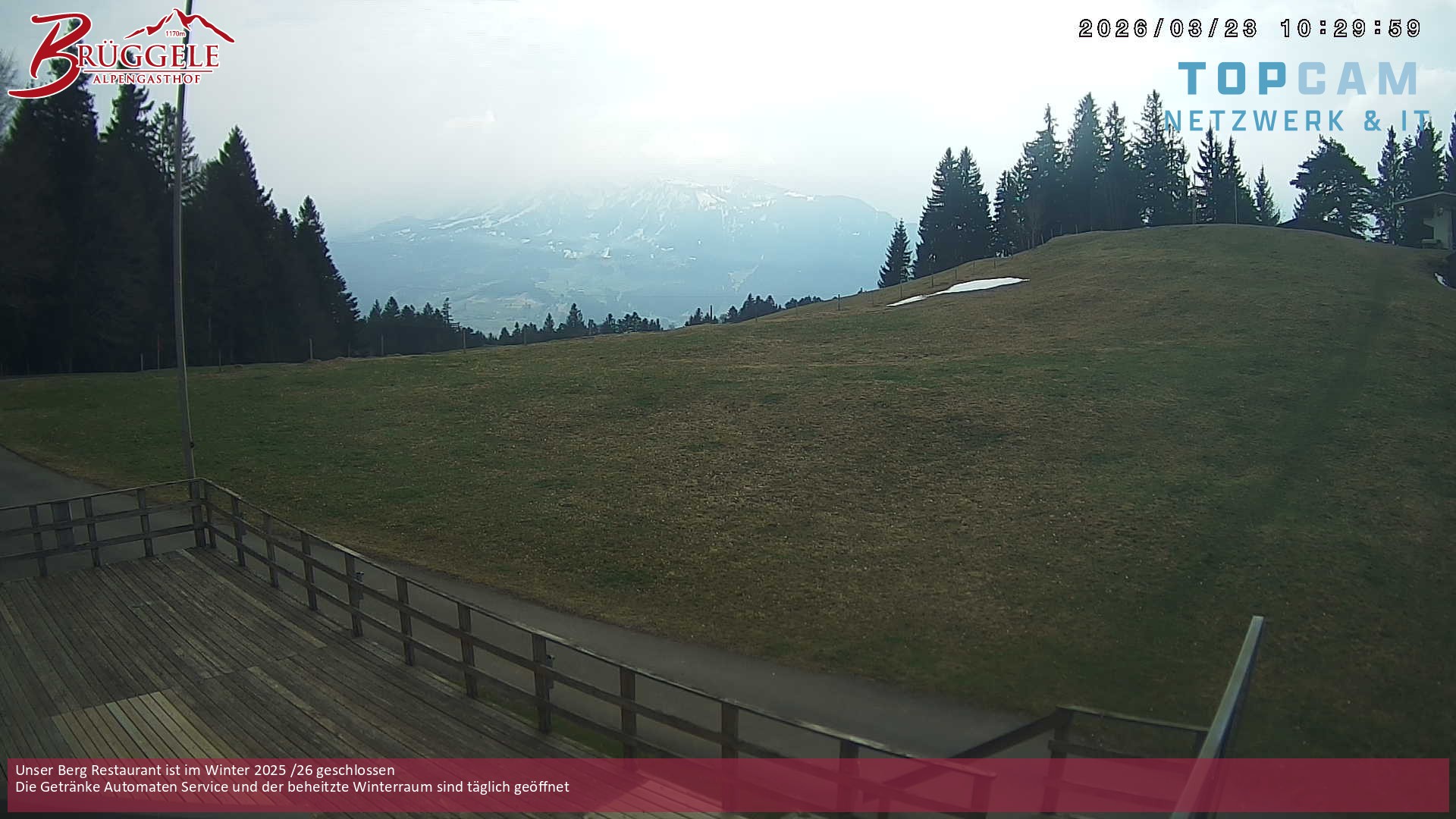 Archiv Foto Webcam Alberschwende, Alpengasthof Brüggele