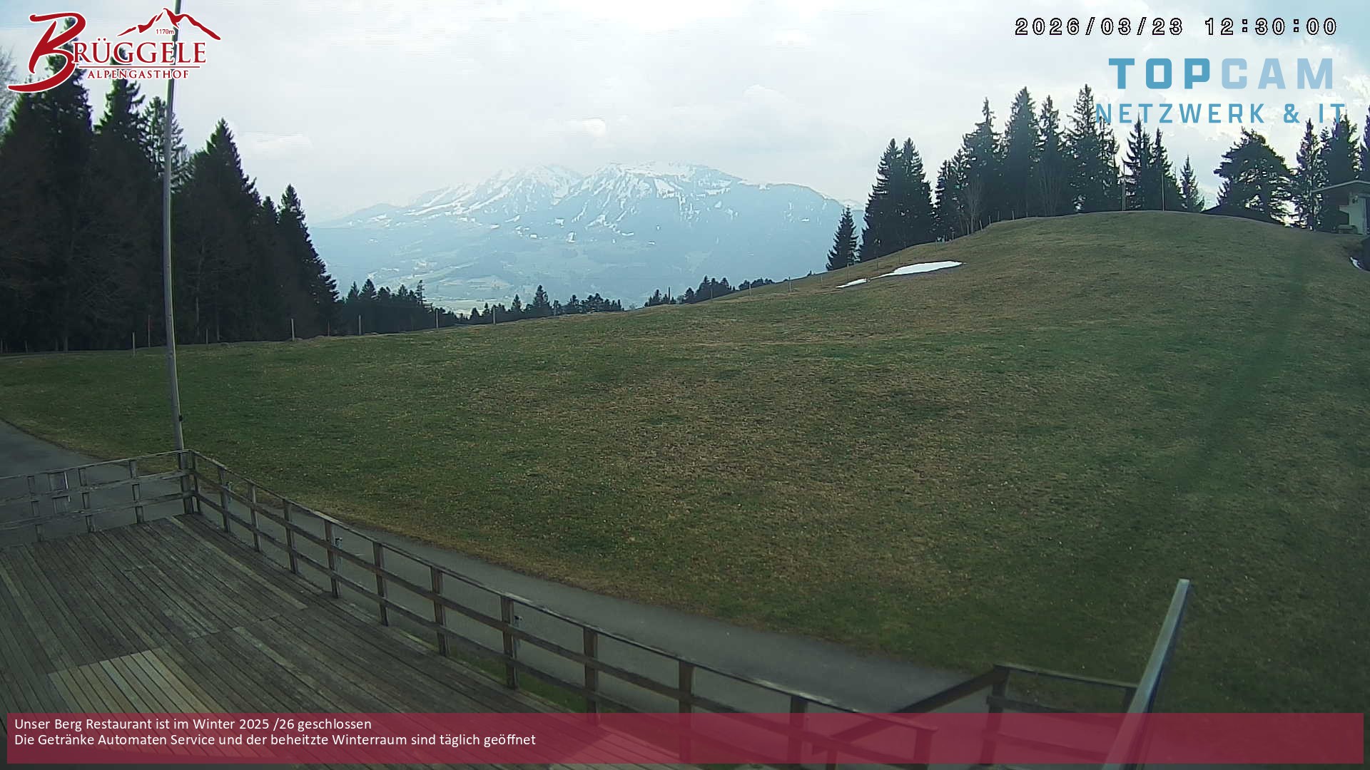 Archiv Foto Webcam Alberschwende, Alpengasthof Brüggele
