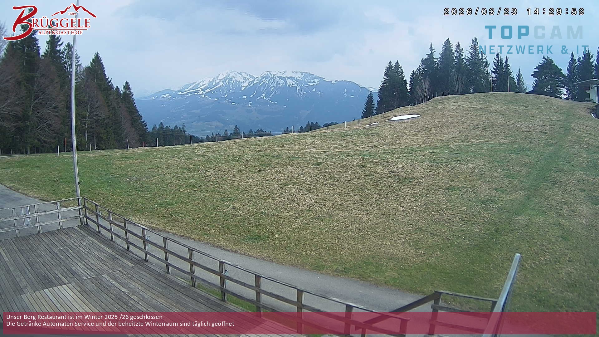 Archiv Foto Webcam Alberschwende, Alpengasthof Brüggele