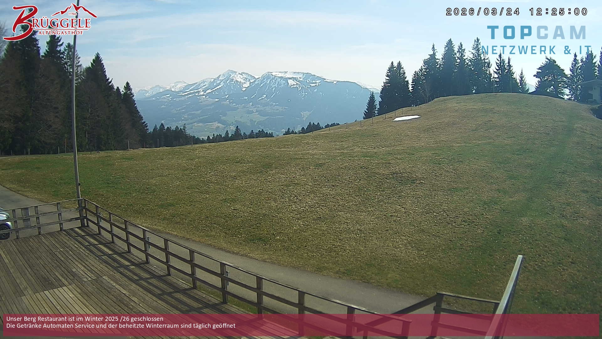 Archiv Foto Webcam Alberschwende, Alpengasthof Brüggele