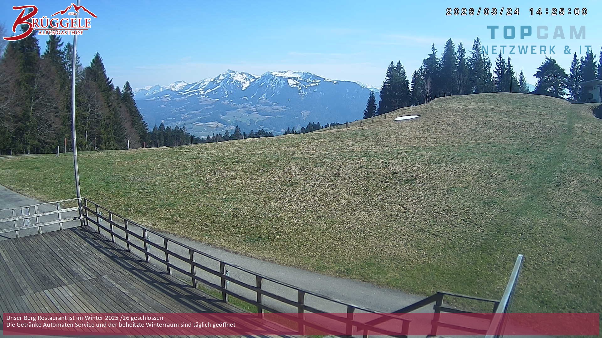 Archiv Foto Webcam Alberschwende, Alpengasthof Brüggele
