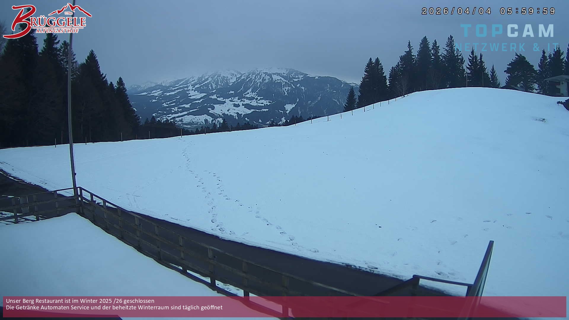 Archiv Foto Webcam Alberschwende, Alpengasthof Brüggele
