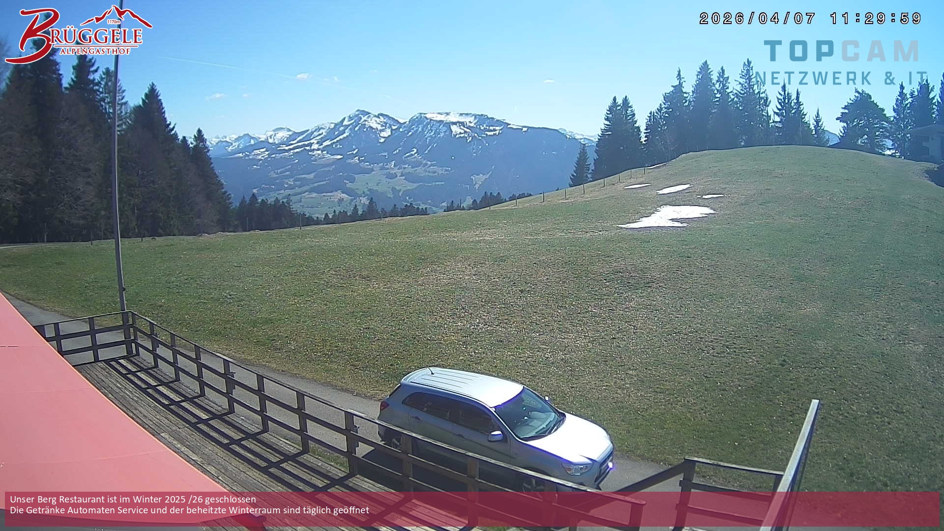 Archiv Foto Webcam Alberschwende, Alpengasthof Brüggele