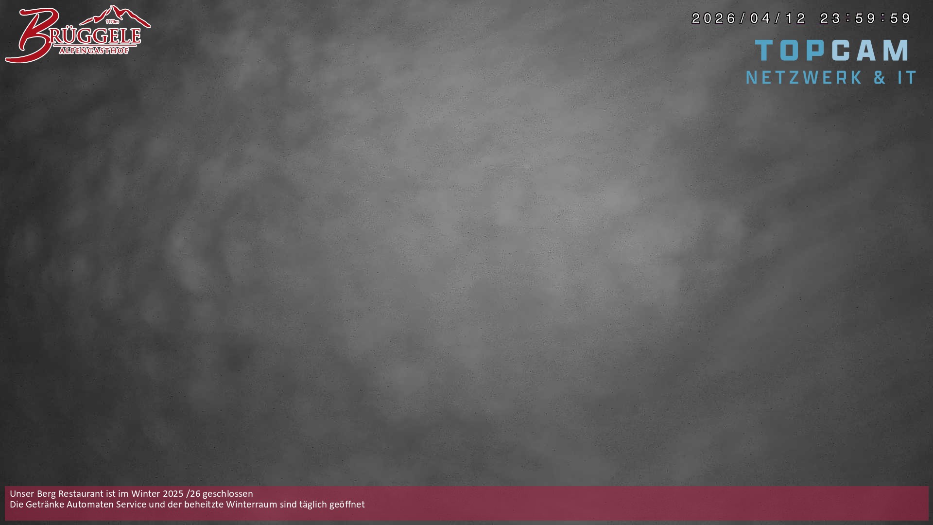 Archived image Webcam Alberschwende, mountain restaurant Brueggele