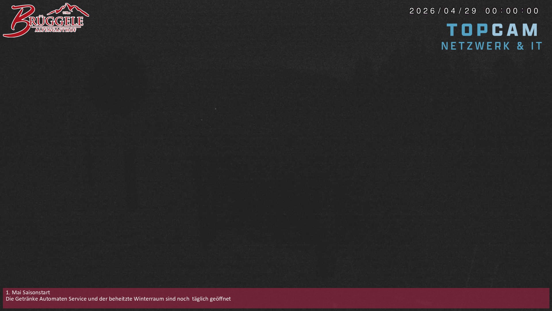 Archived image Webcam Alberschwende, mountain restaurant Brueggele