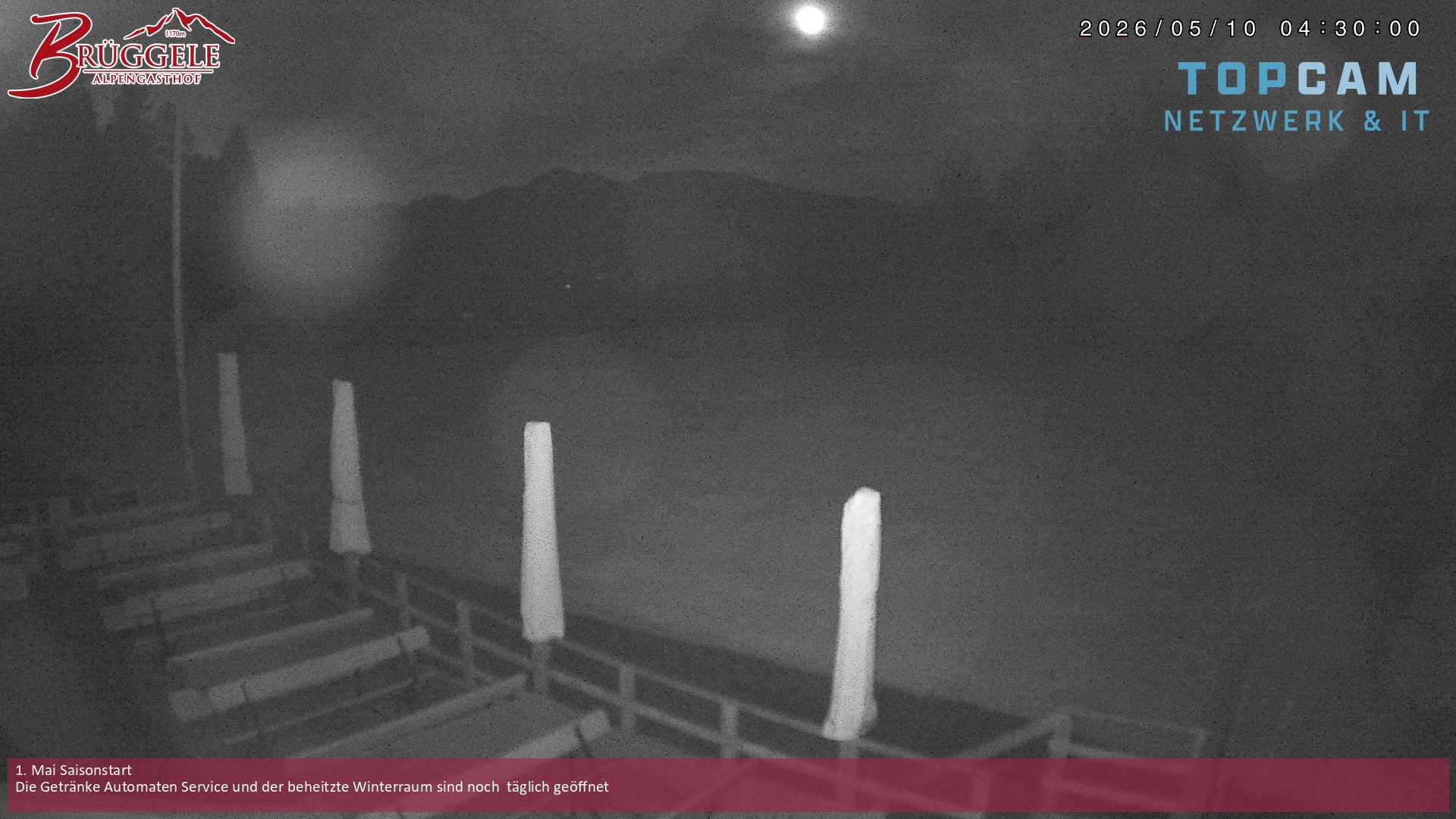 Archiv Foto Webcam Alberschwende, Alpengasthof Brüggele