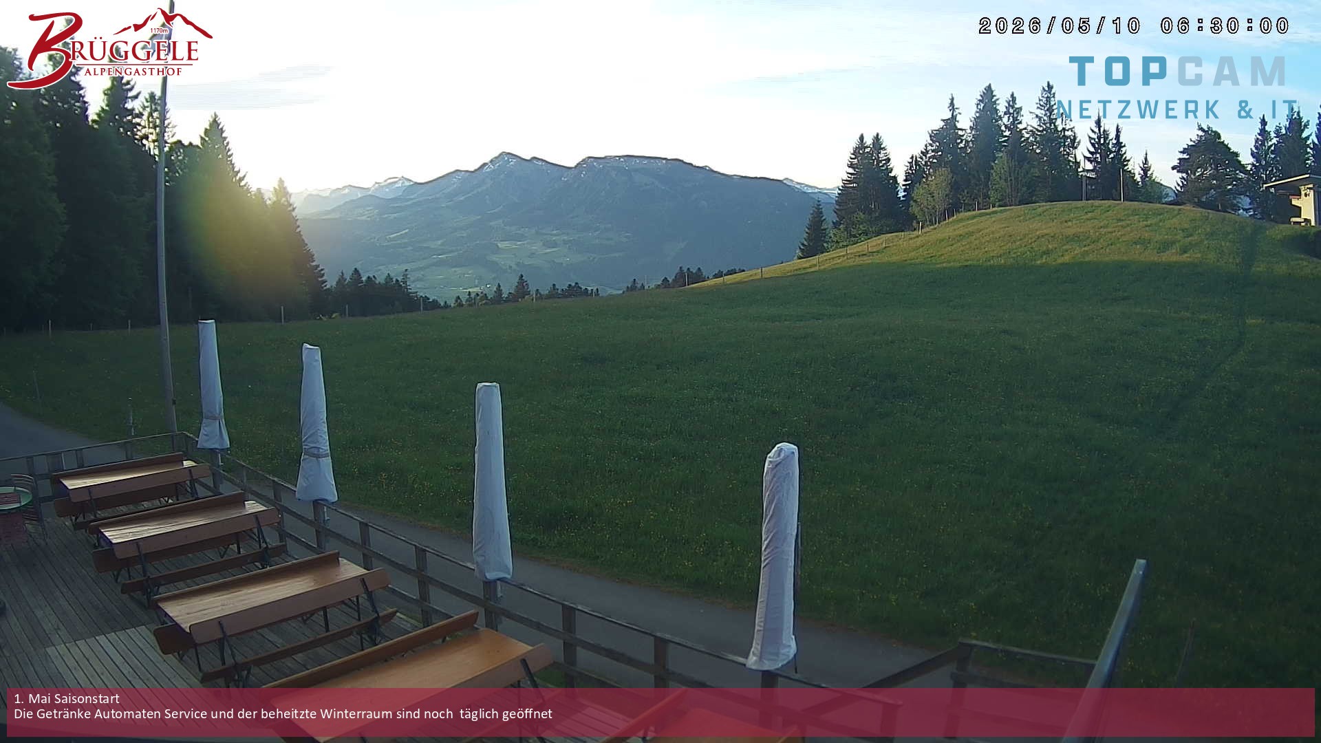 Archiv Foto Webcam Alberschwende, Alpengasthof Brüggele