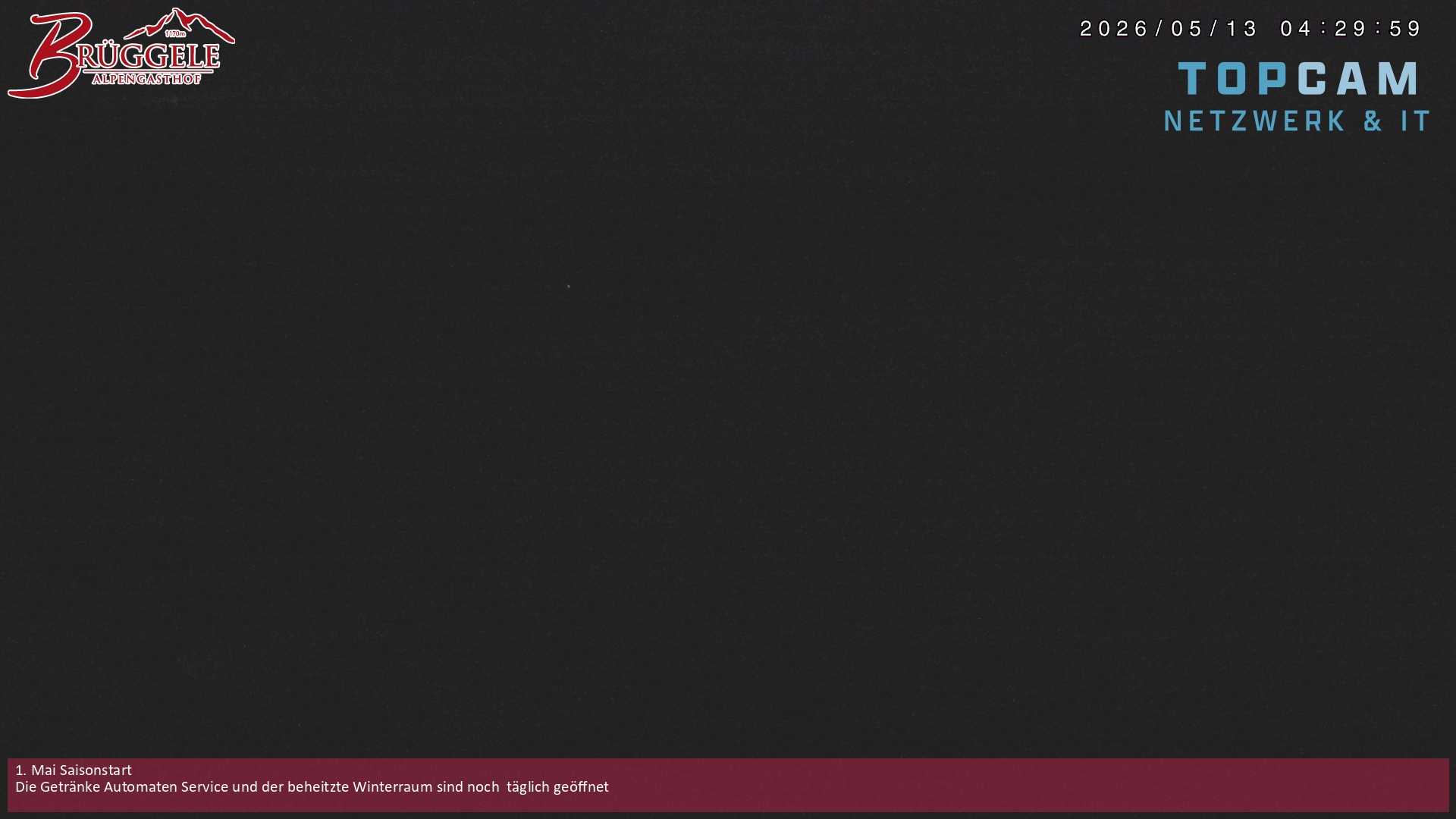 Archived image Webcam Alberschwende, mountain restaurant Brueggele
