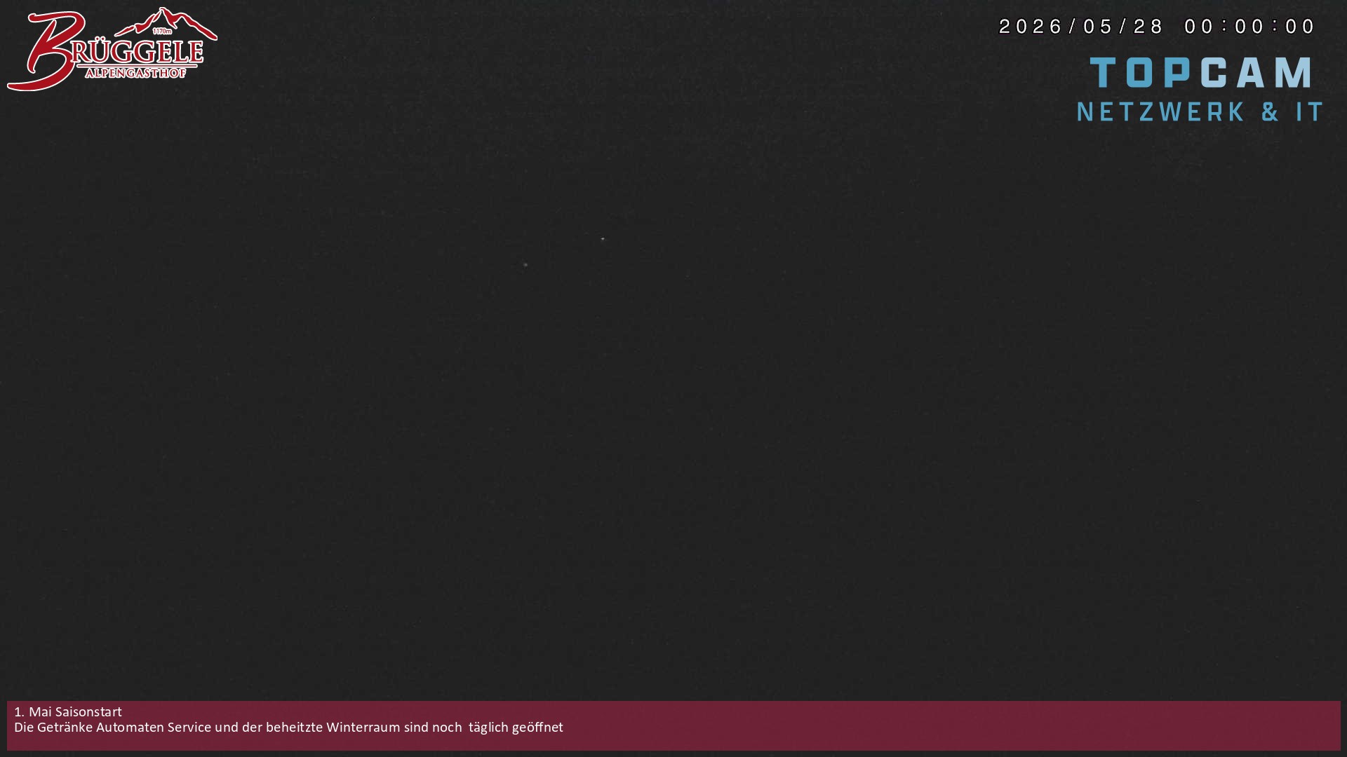 Archived image Webcam Alberschwende, mountain restaurant Brueggele
