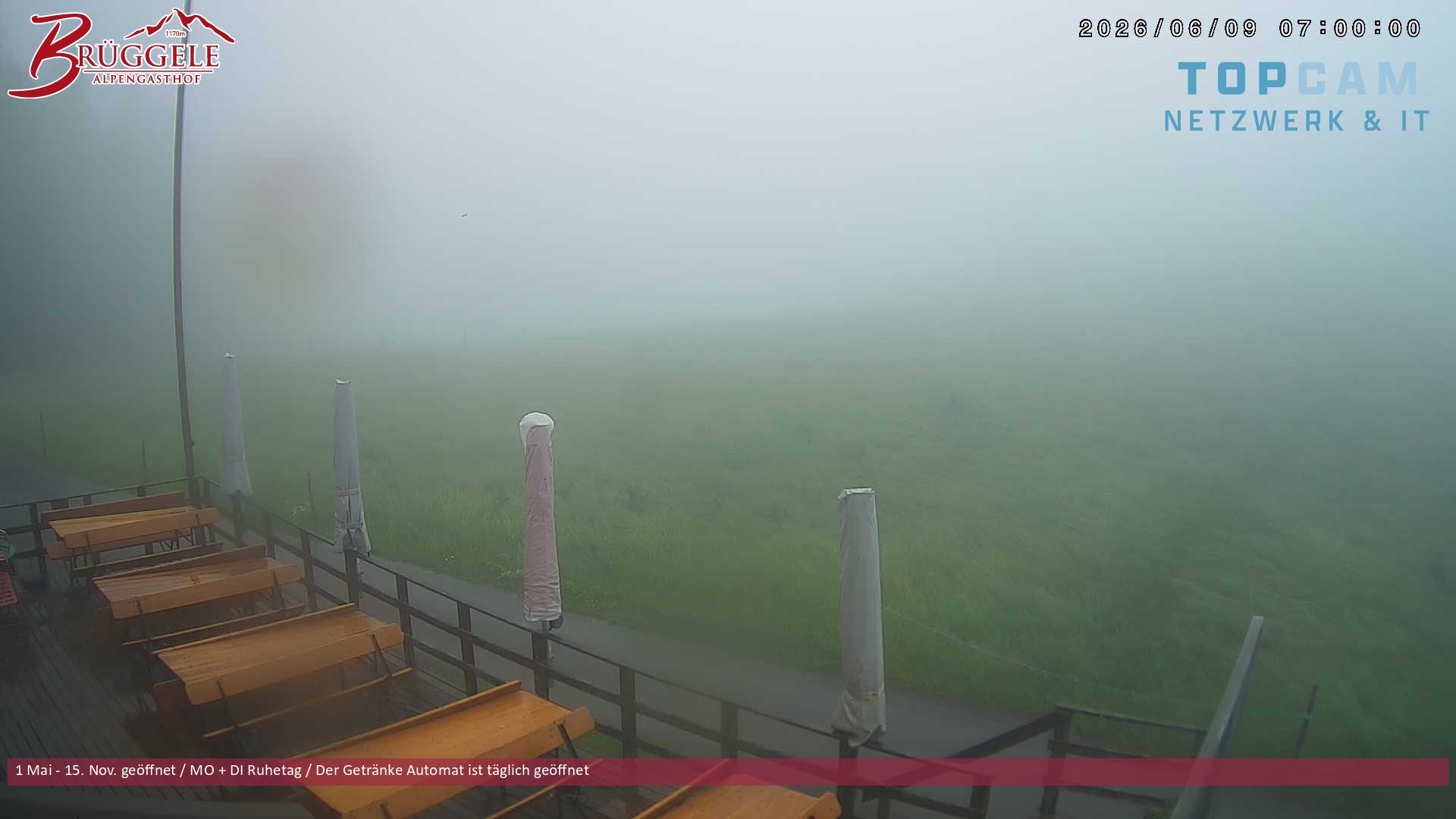 Archiv Foto Webcam Alberschwende, Alpengasthof Brüggele