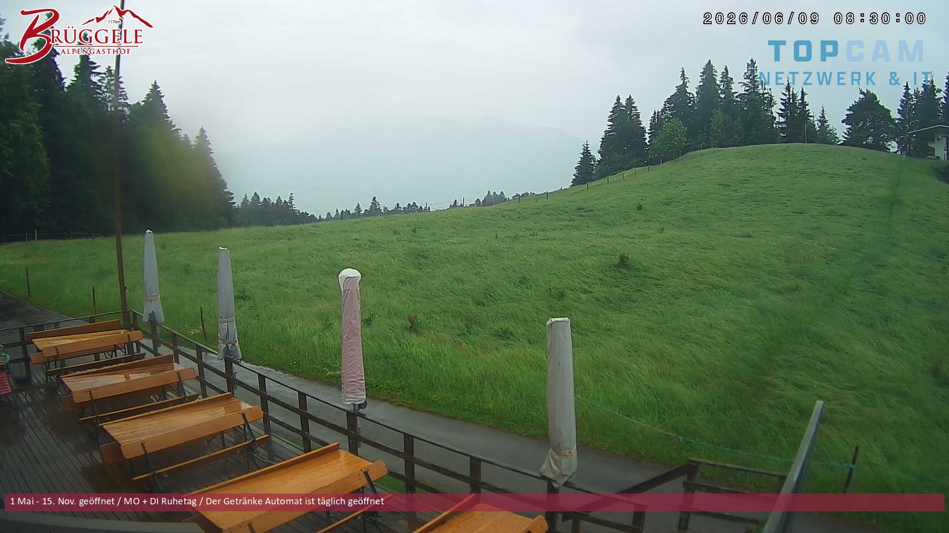Archiv Foto Webcam Alberschwende, Alpengasthof Brüggele