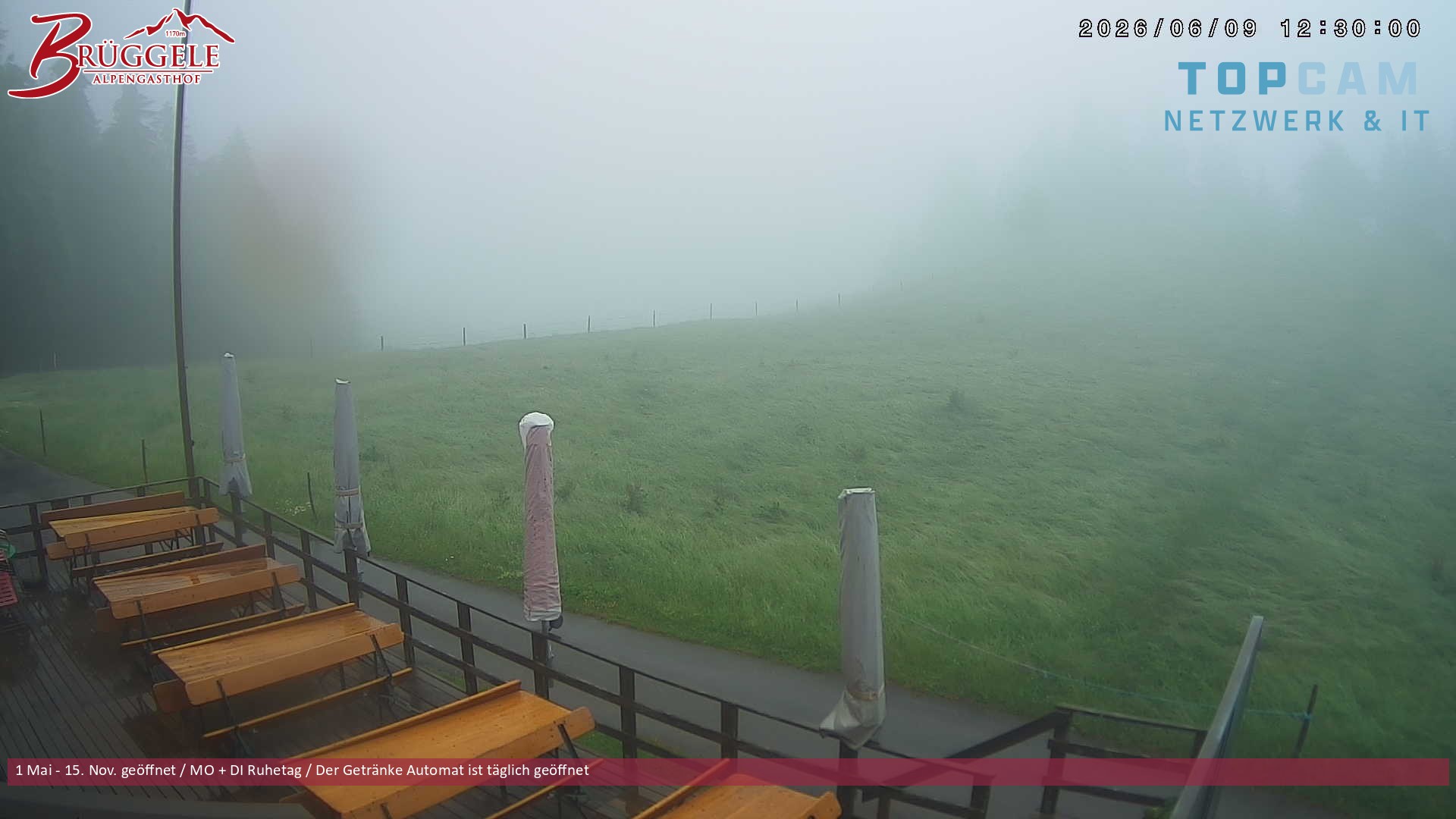 Archiv Foto Webcam Alberschwende, Alpengasthof Brüggele