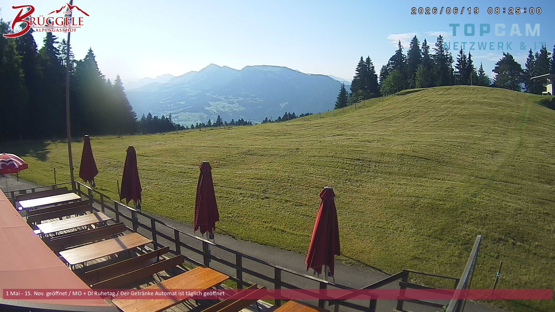 Archiv Foto Webcam Alberschwende, Alpengasthof Brüggele