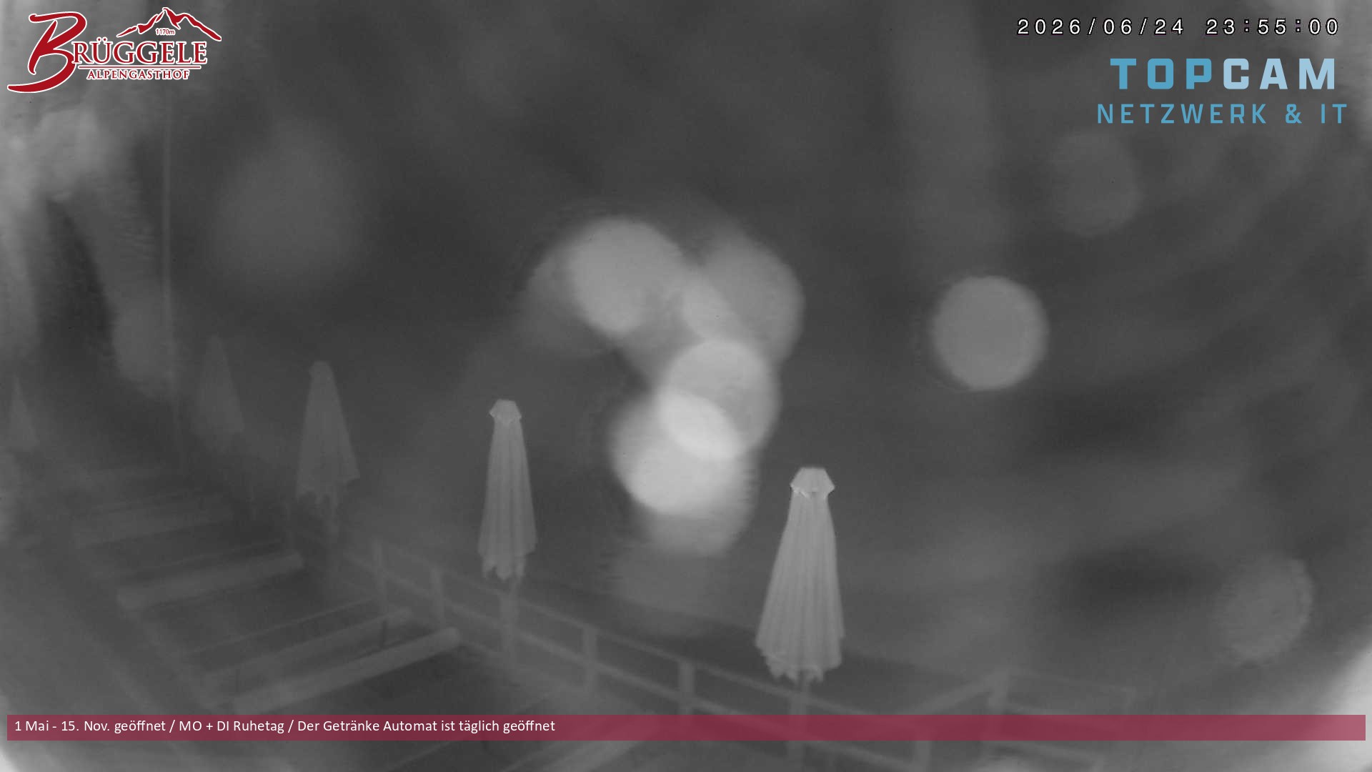 Archived image Webcam Alberschwende, mountain restaurant Brueggele