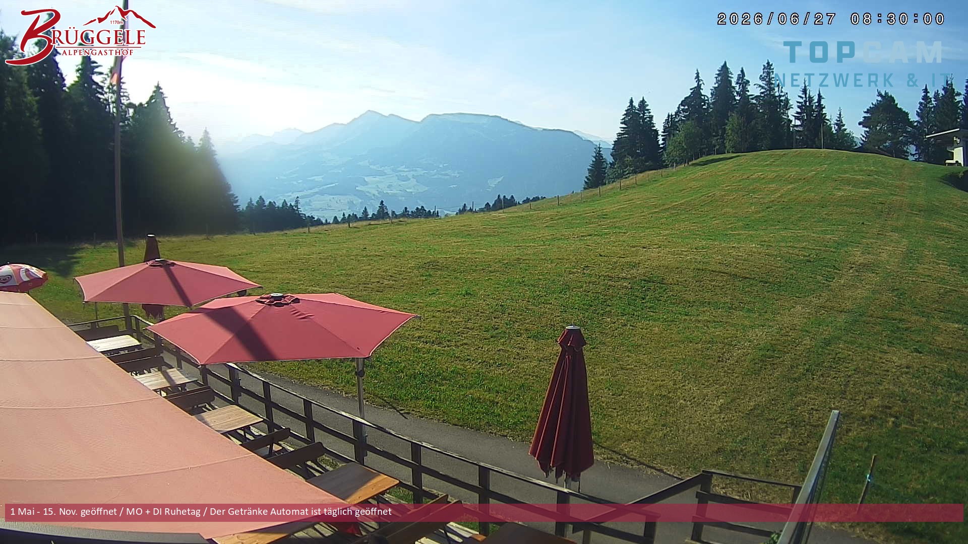 Archiv Foto Webcam Alberschwende, Alpengasthof Brüggele
