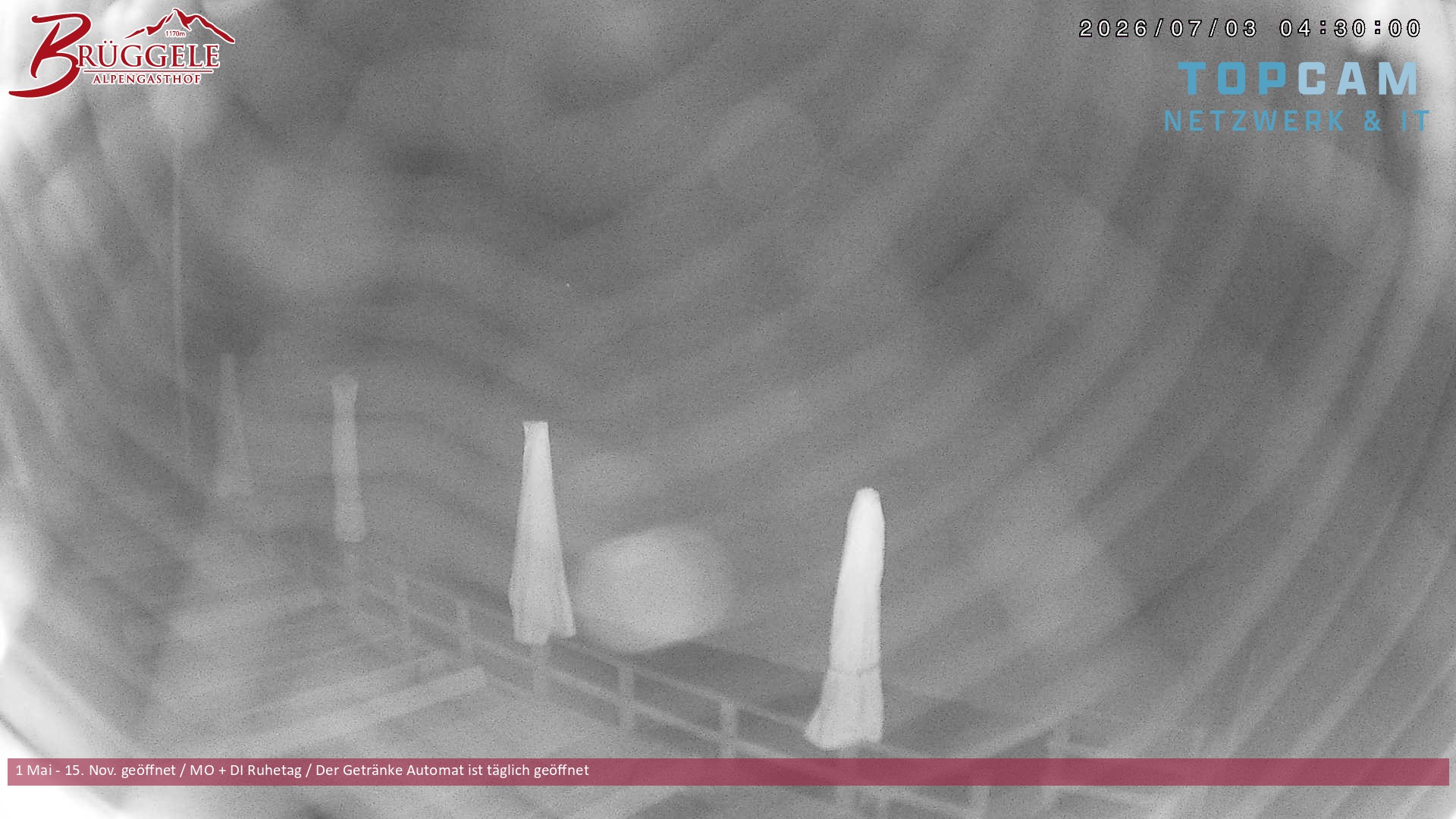 Archiv Foto Webcam Alberschwende, Alpengasthof Brüggele