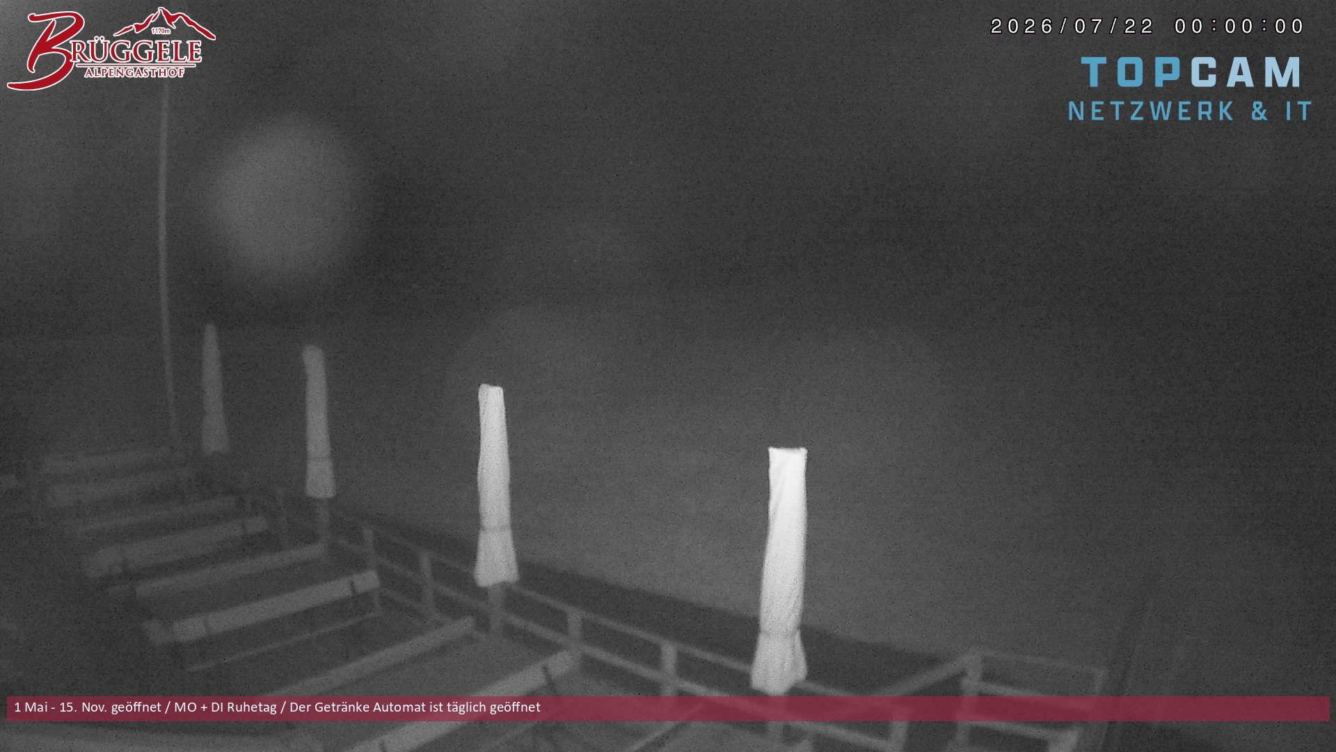 Archiv Foto Webcam Alberschwende, Alpengasthof Brüggele