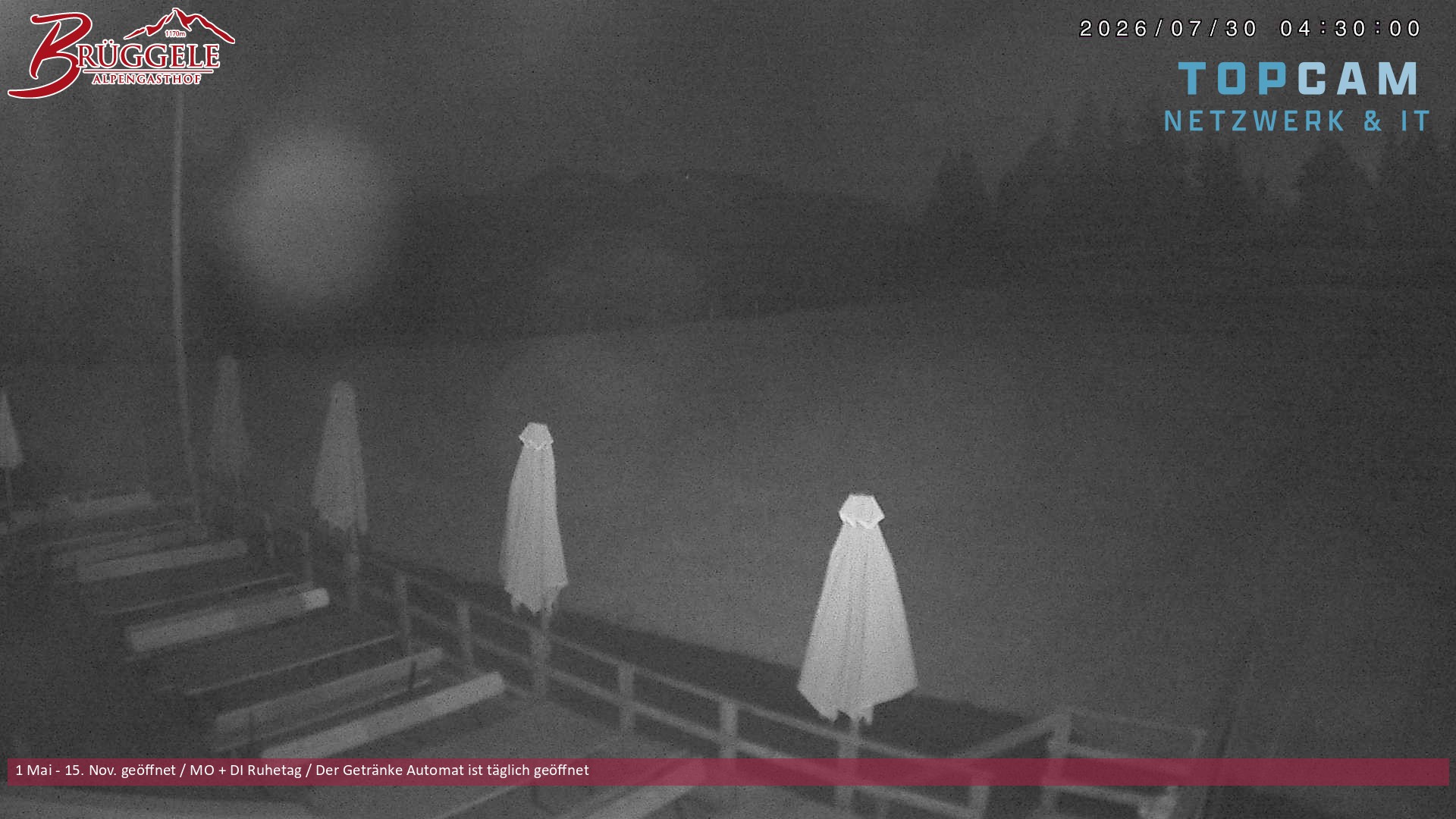 Archiv Foto Webcam Alberschwende, Alpengasthof Brüggele