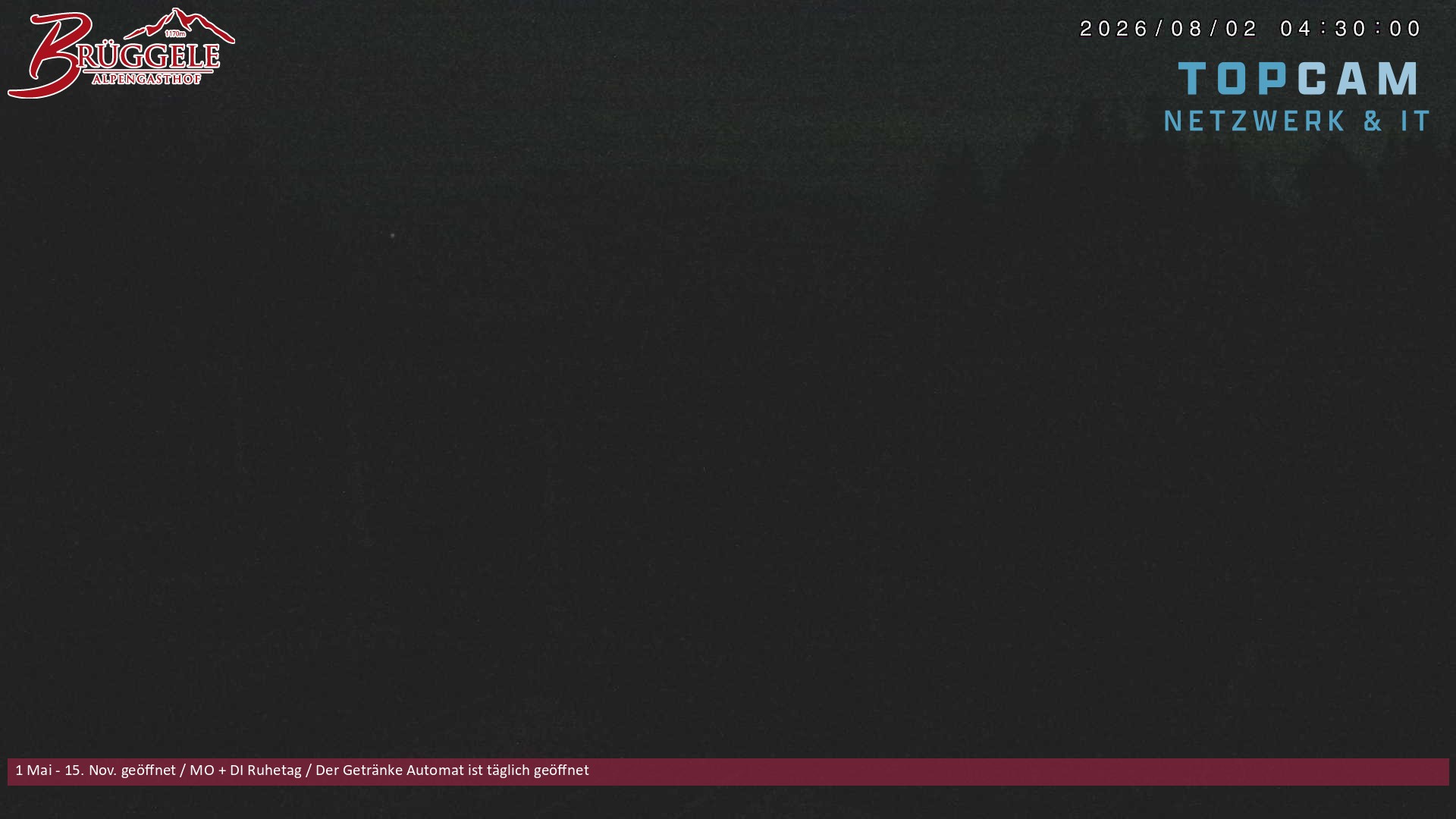 Archiv Foto Webcam Alberschwende, Alpengasthof Brüggele