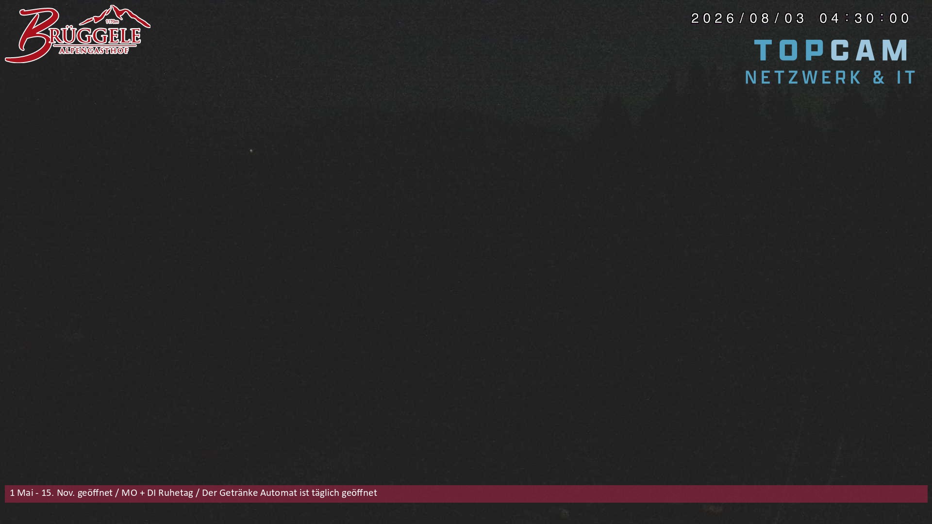 Archiv Foto Webcam Alberschwende, Alpengasthof Brüggele
