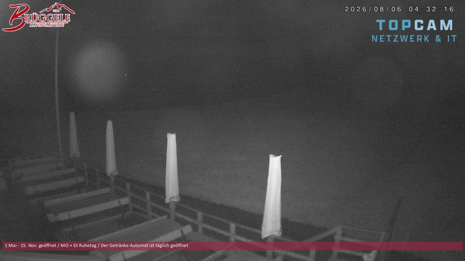 Archiv Foto Webcam Alberschwende, Alpengasthof Brüggele