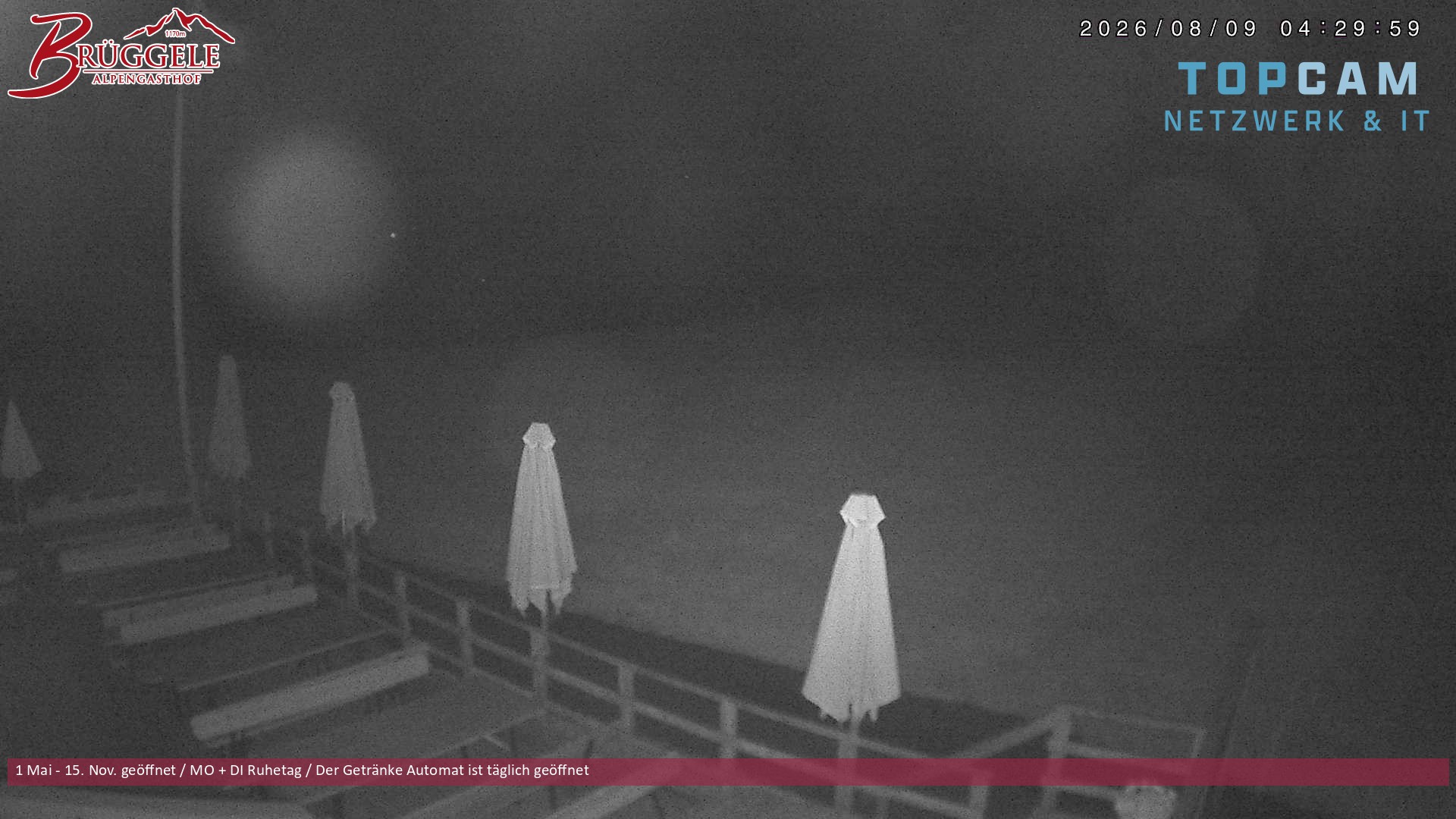 Archiv Foto Webcam Alberschwende, Alpengasthof Brüggele