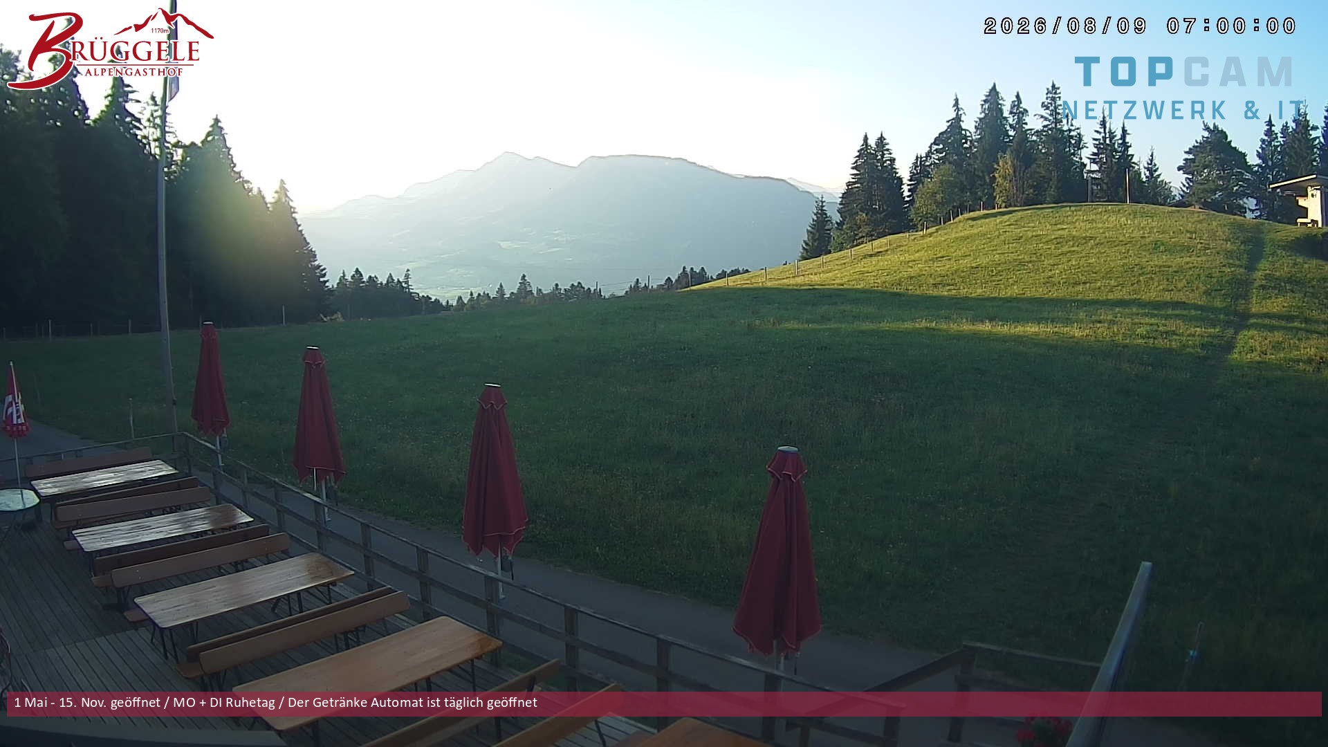 Archiv Foto Webcam Alberschwende, Alpengasthof Brüggele