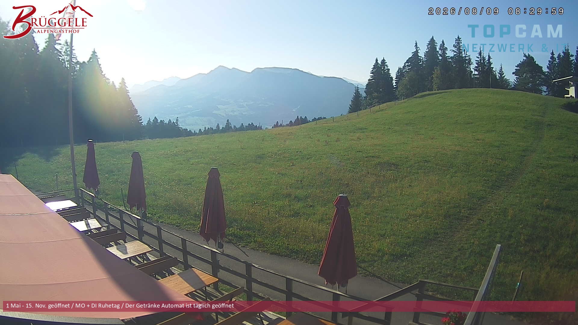 Archiv Foto Webcam Alberschwende, Alpengasthof Brüggele