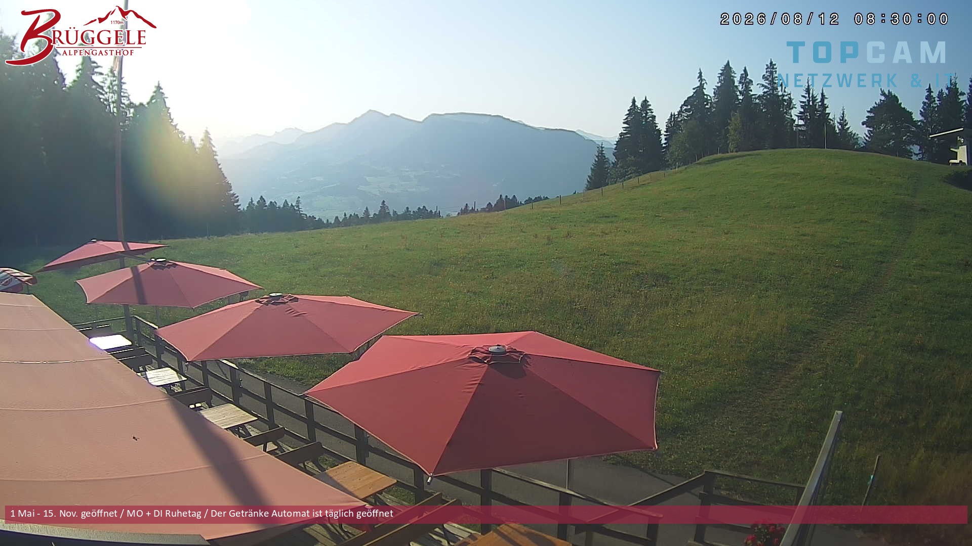 Archiv Foto Webcam Alberschwende, Alpengasthof Brüggele