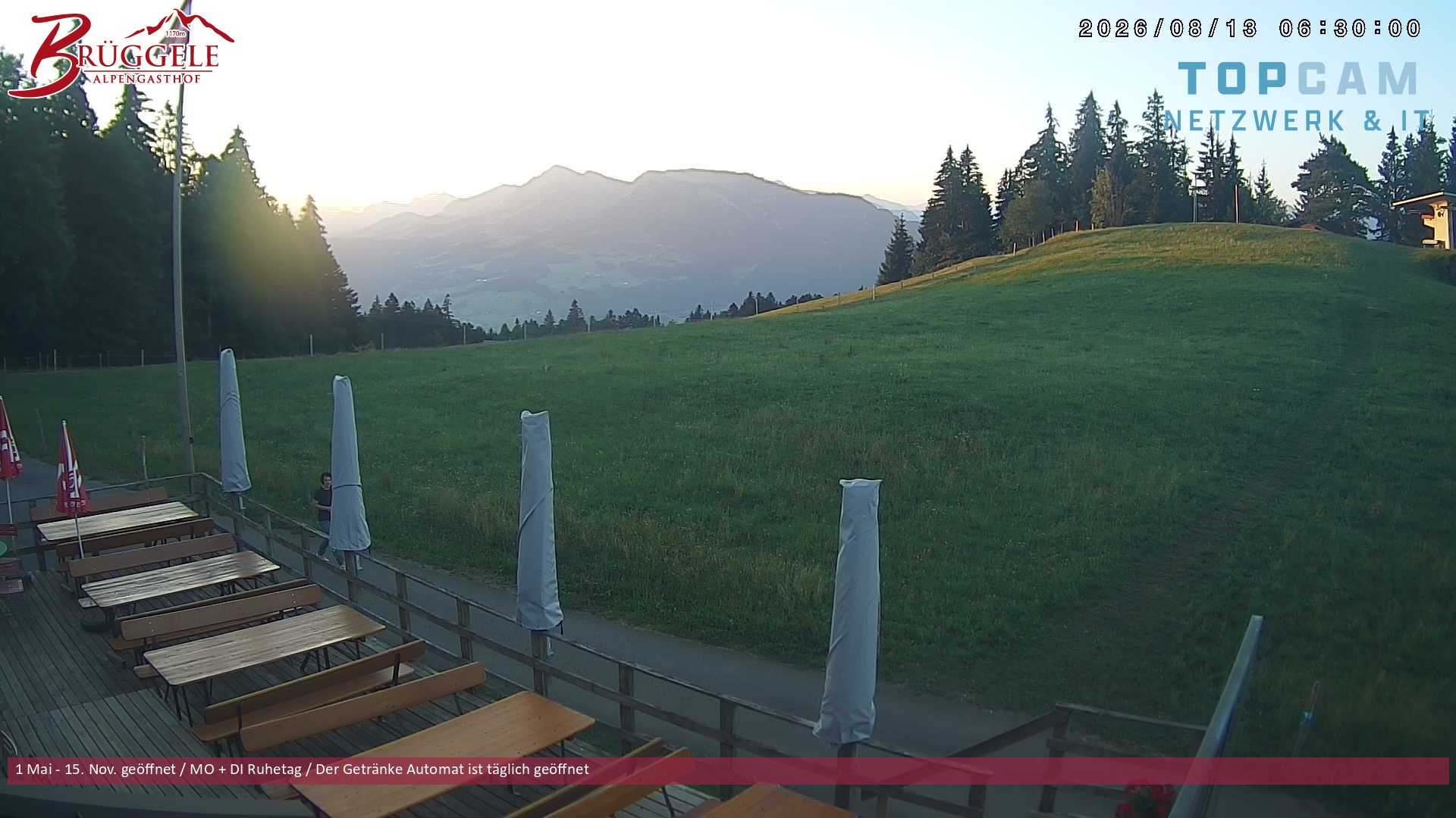 Archiv Foto Webcam Alberschwende, Alpengasthof Brüggele