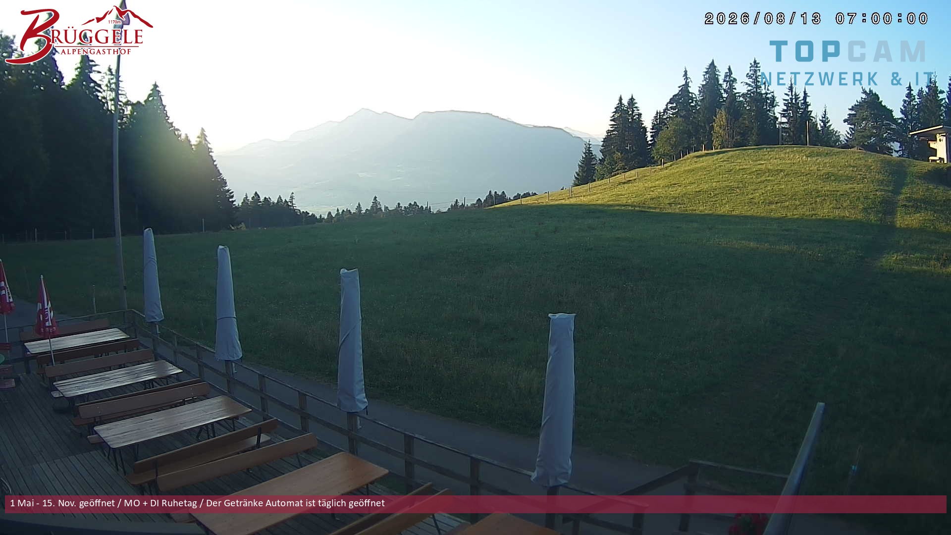 Archiv Foto Webcam Alberschwende, Alpengasthof Brüggele