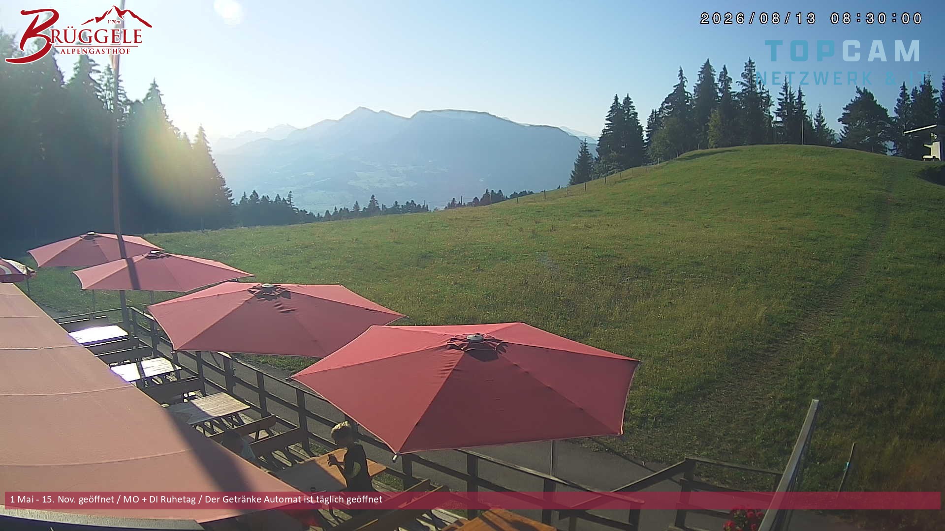 Archiv Foto Webcam Alberschwende, Alpengasthof Brüggele