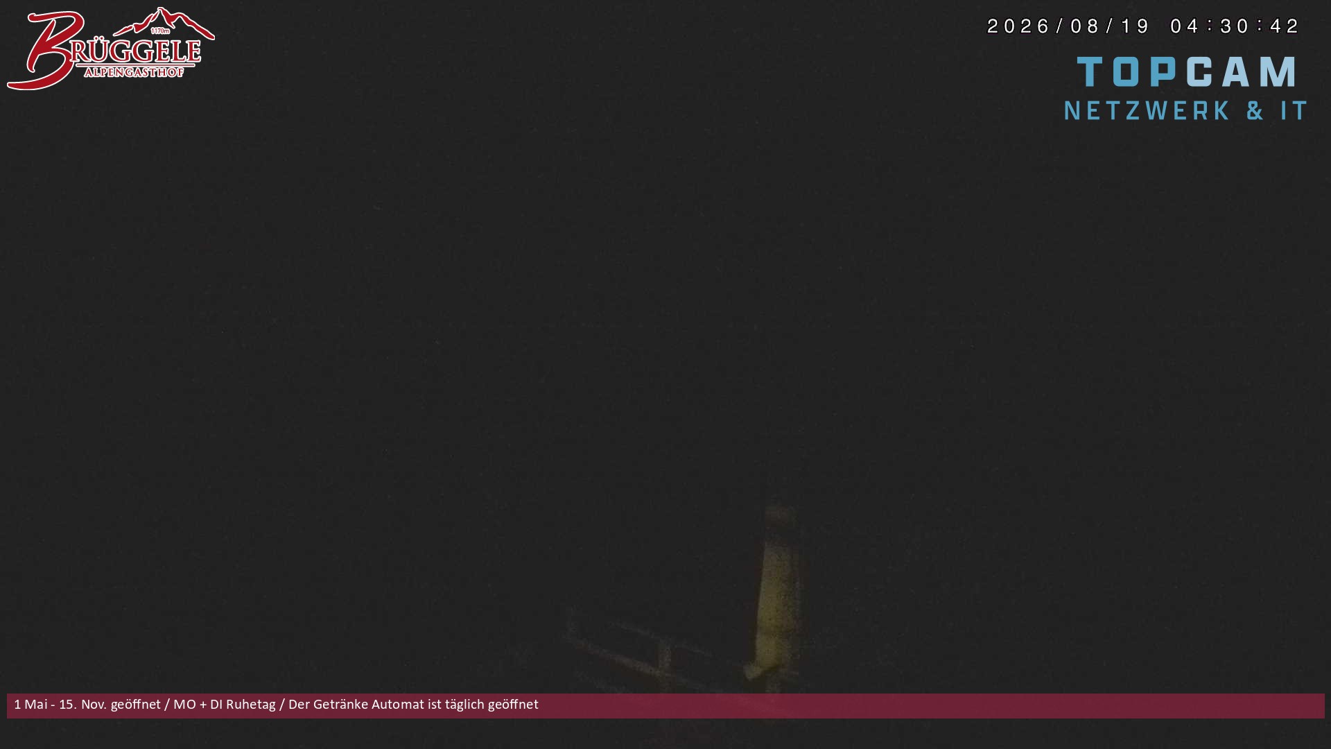 Archiv Foto Webcam Alberschwende, Alpengasthof Brüggele