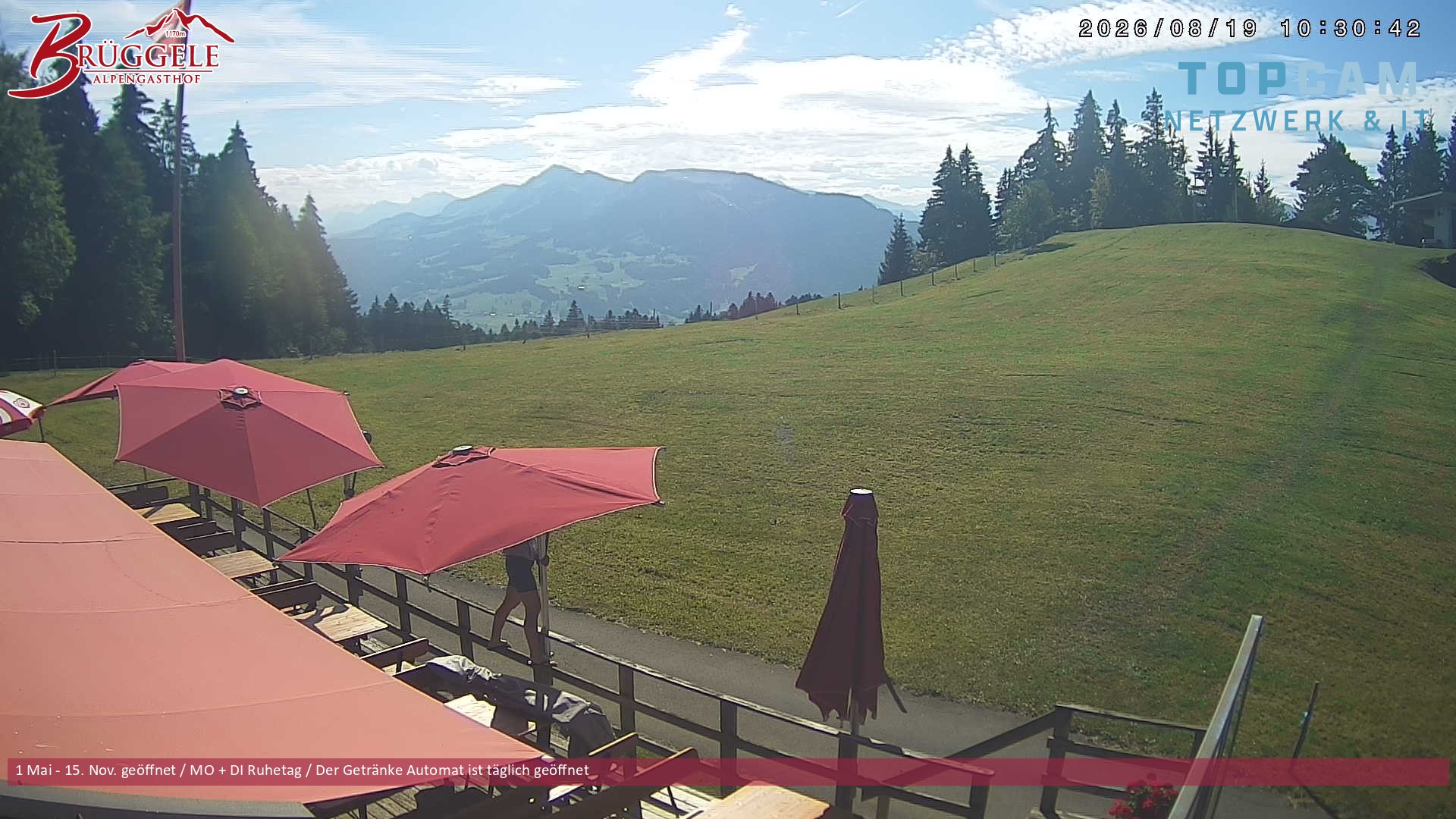 Archiv Foto Webcam Alberschwende, Alpengasthof Brüggele