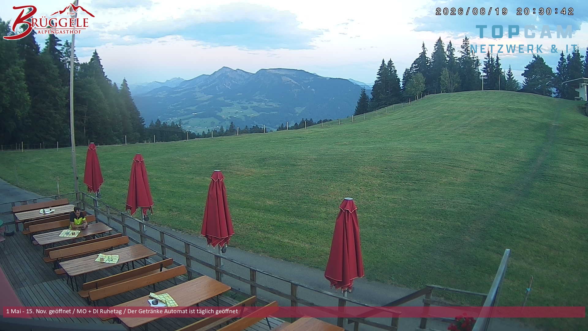 Archiv Foto Webcam Alberschwende, Alpengasthof Brüggele