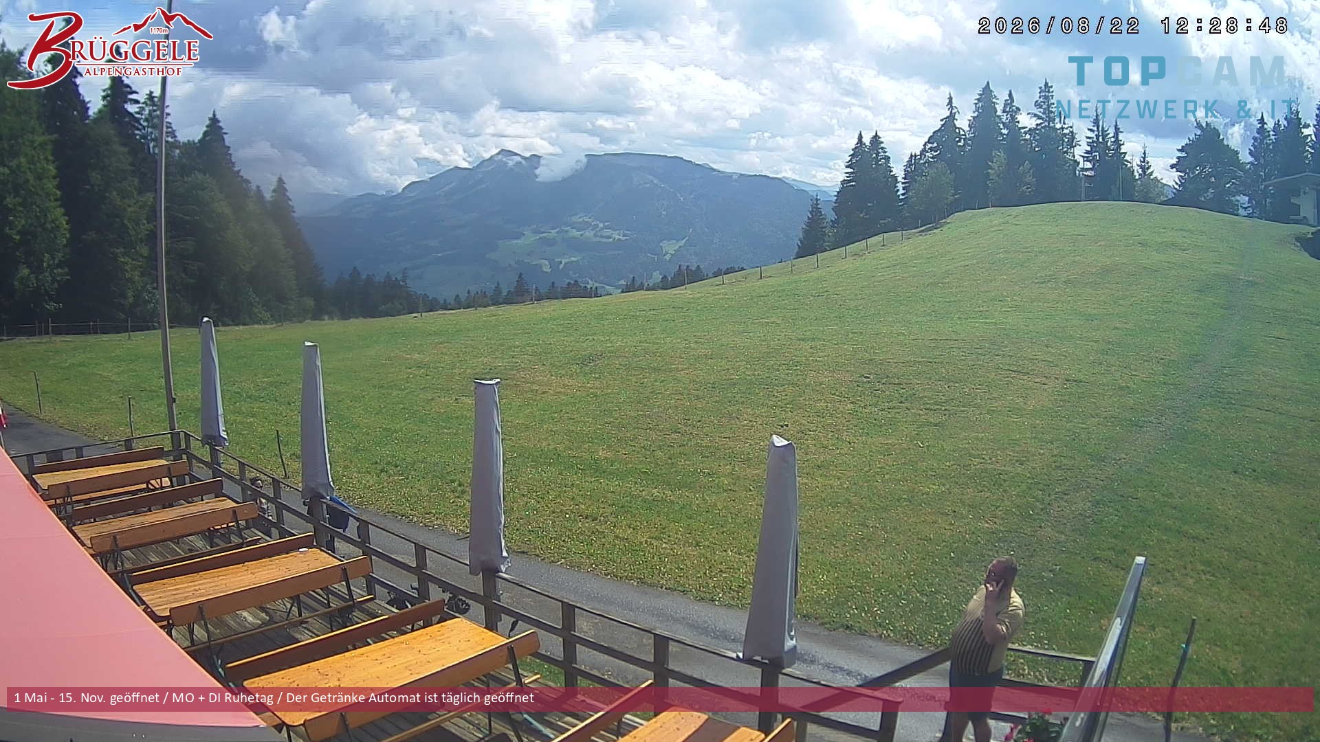 Archiv Foto Webcam Alberschwende, Alpengasthof Brüggele