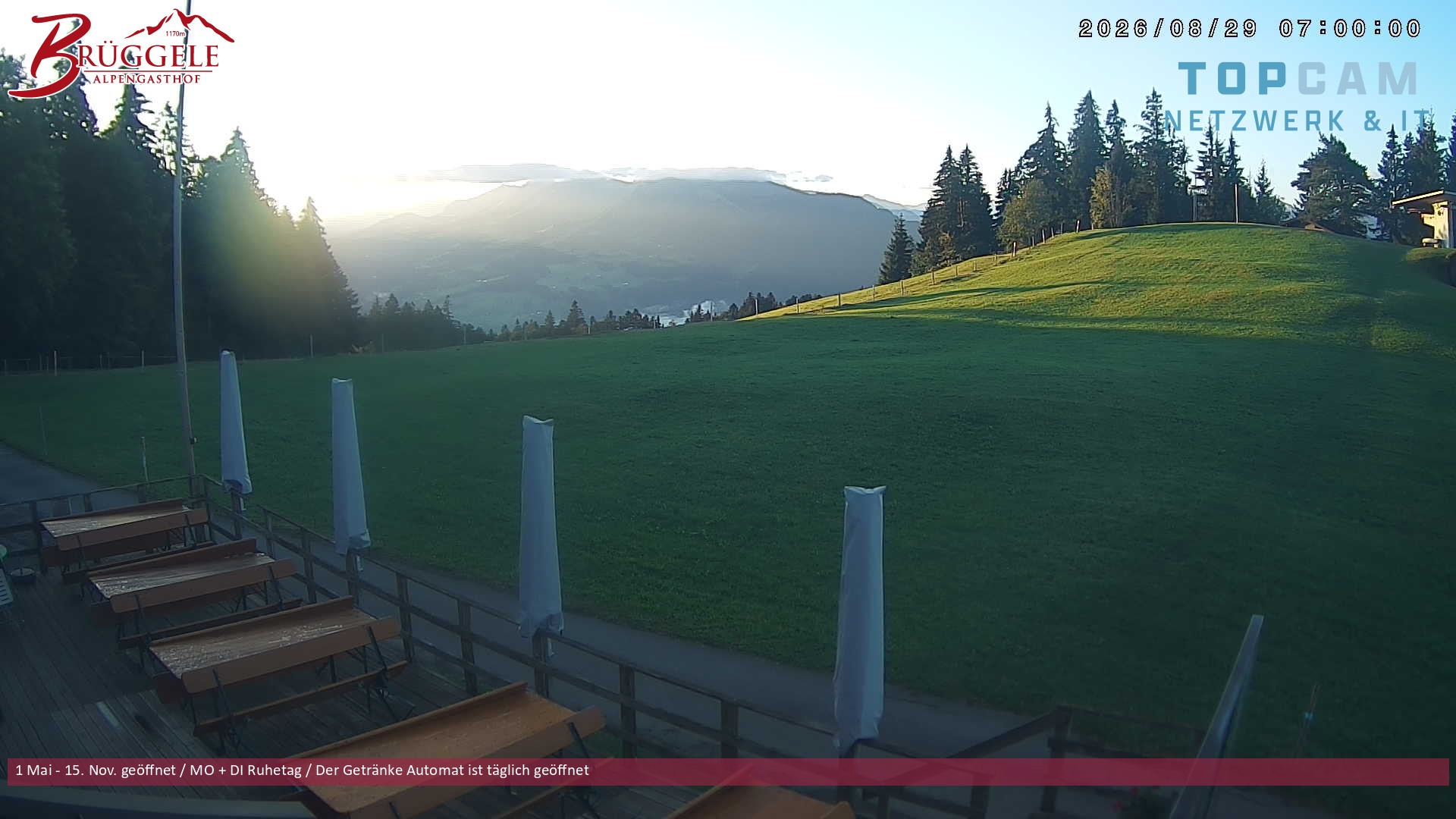Archiv Foto Webcam Alberschwende, Alpengasthof Brüggele