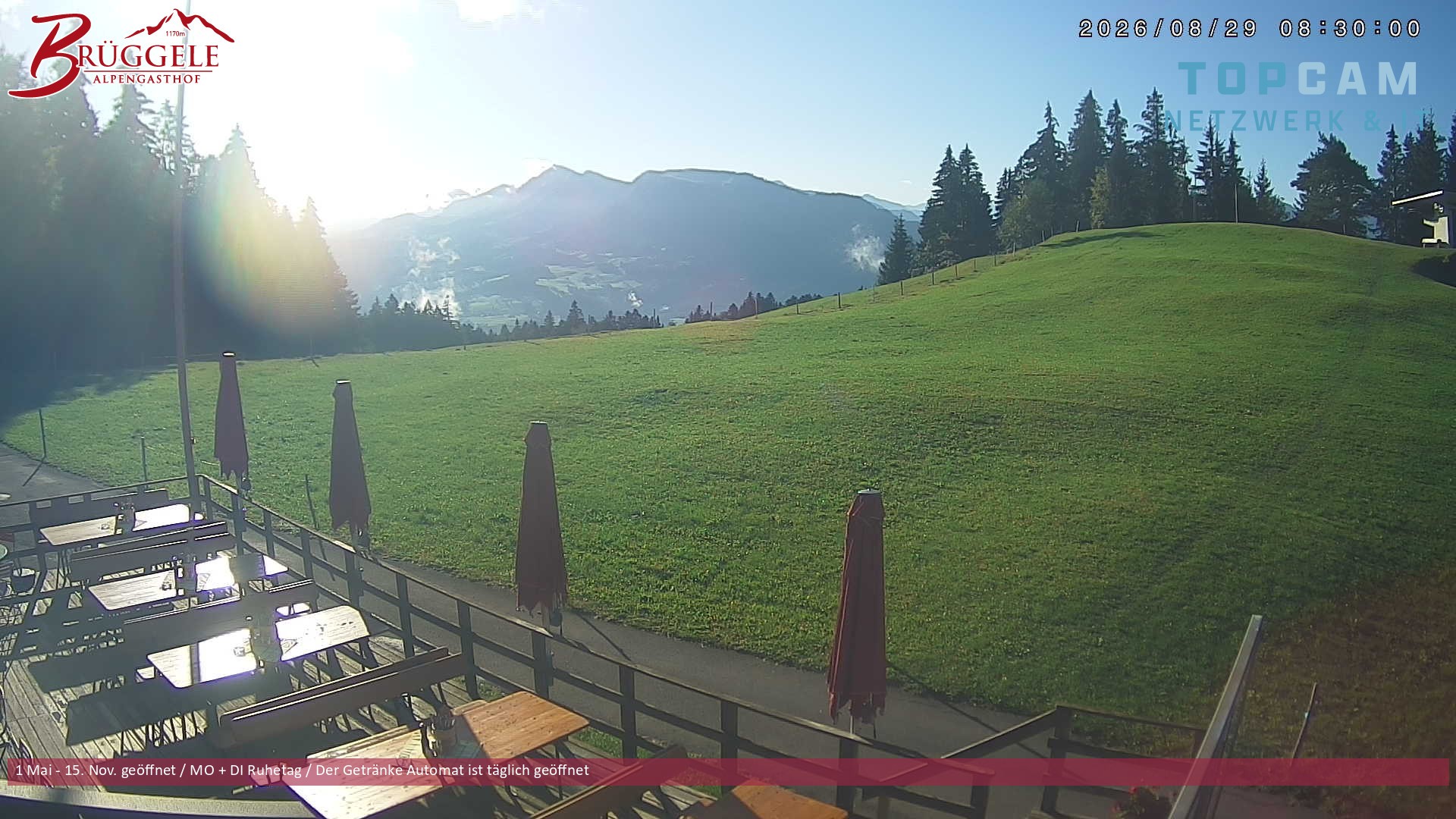 Archiv Foto Webcam Alberschwende, Alpengasthof Brüggele