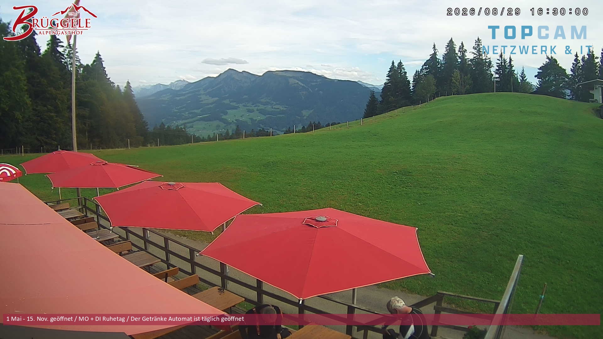 Archiv Foto Webcam Alberschwende, Alpengasthof Brüggele